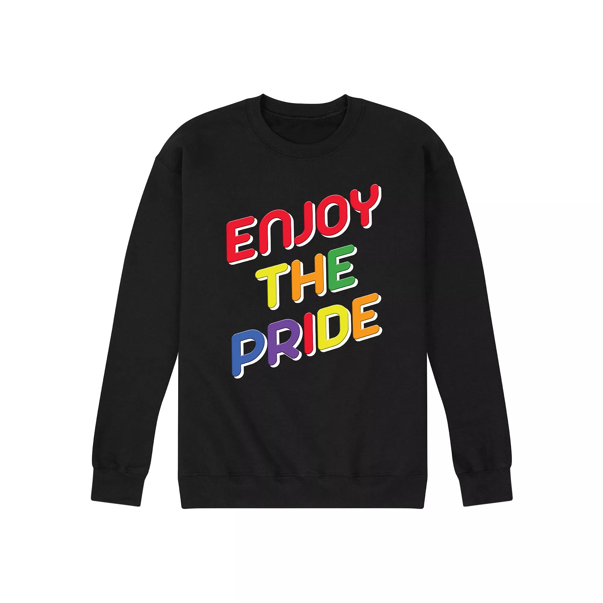 Men's Enjoy The Pride Fleece Sweatshirt,  Product Image