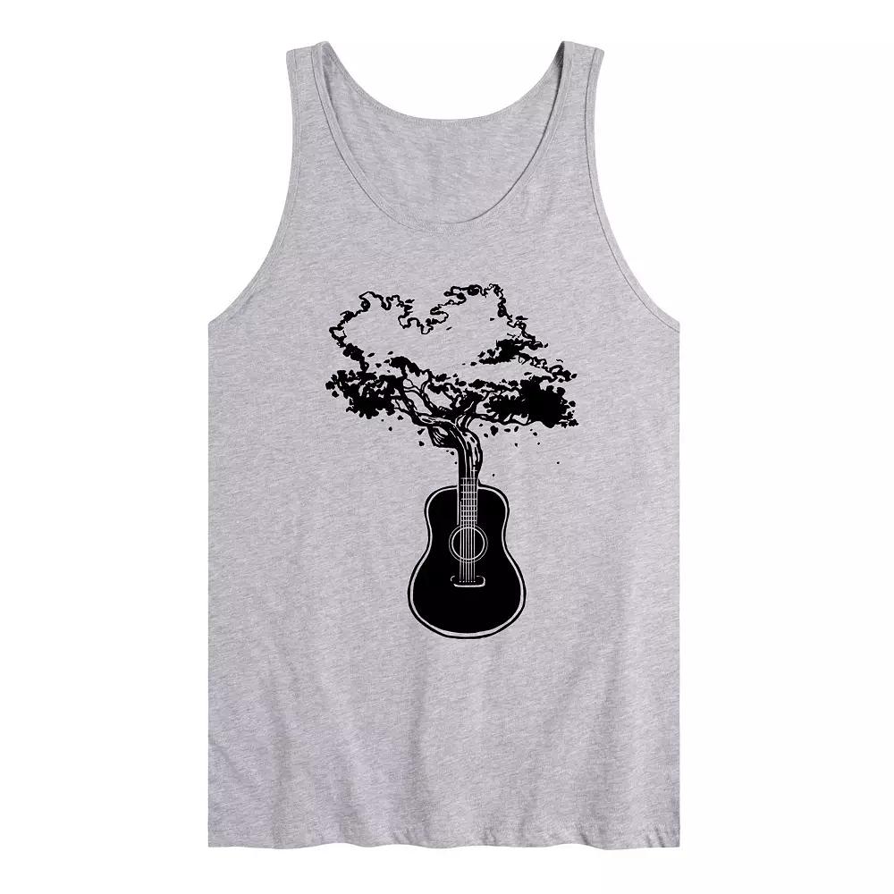 Men's Guitar Neck Tree Tank Top,  Product Image