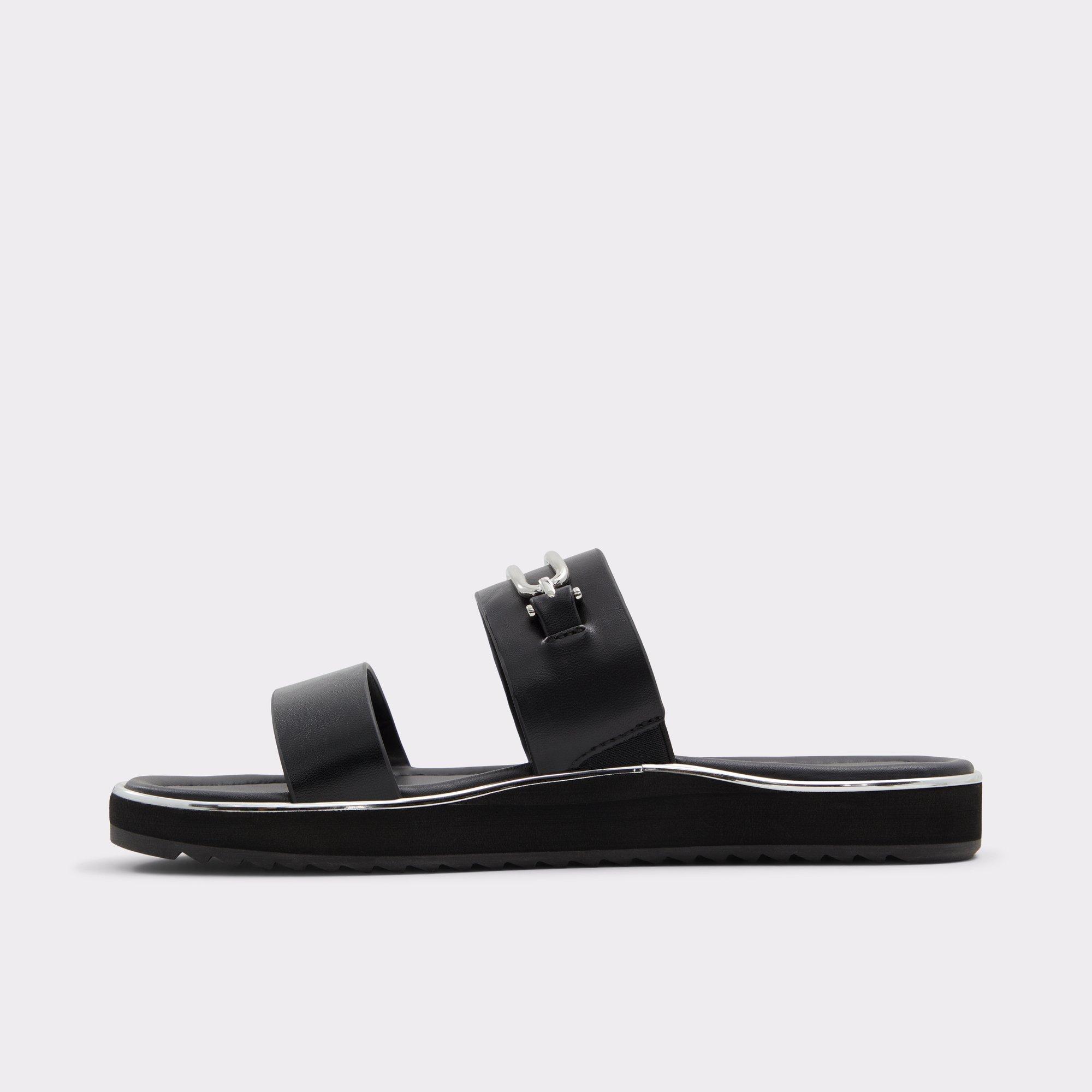 ALDO Lagoon - Women's Flat Sandals - Black, Size 8.5 Product Image