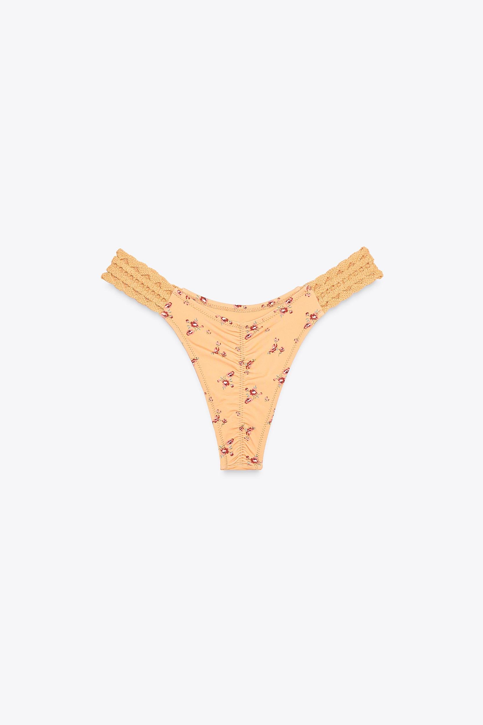 FLORAL CROCHET BIKINI BOTTOMS Product Image