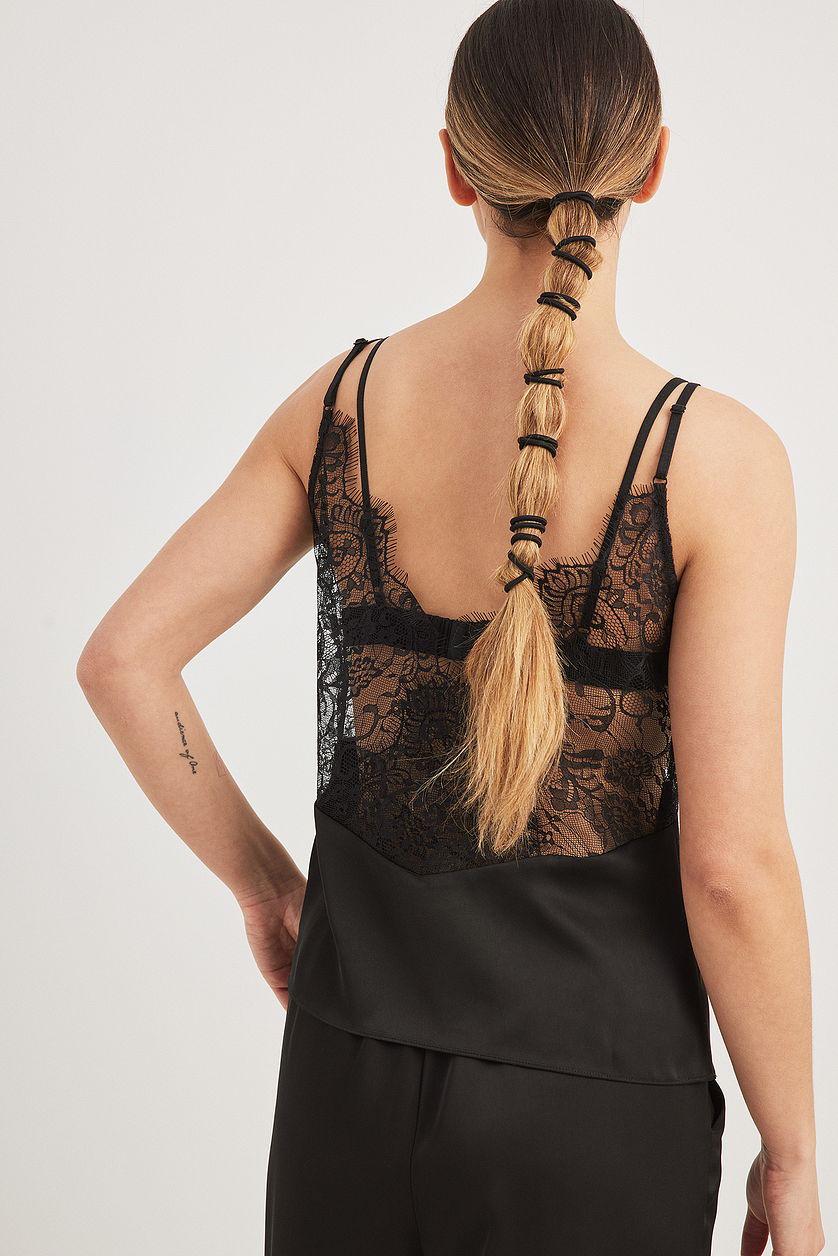 Lace Detail Low Back Singlet Product Image