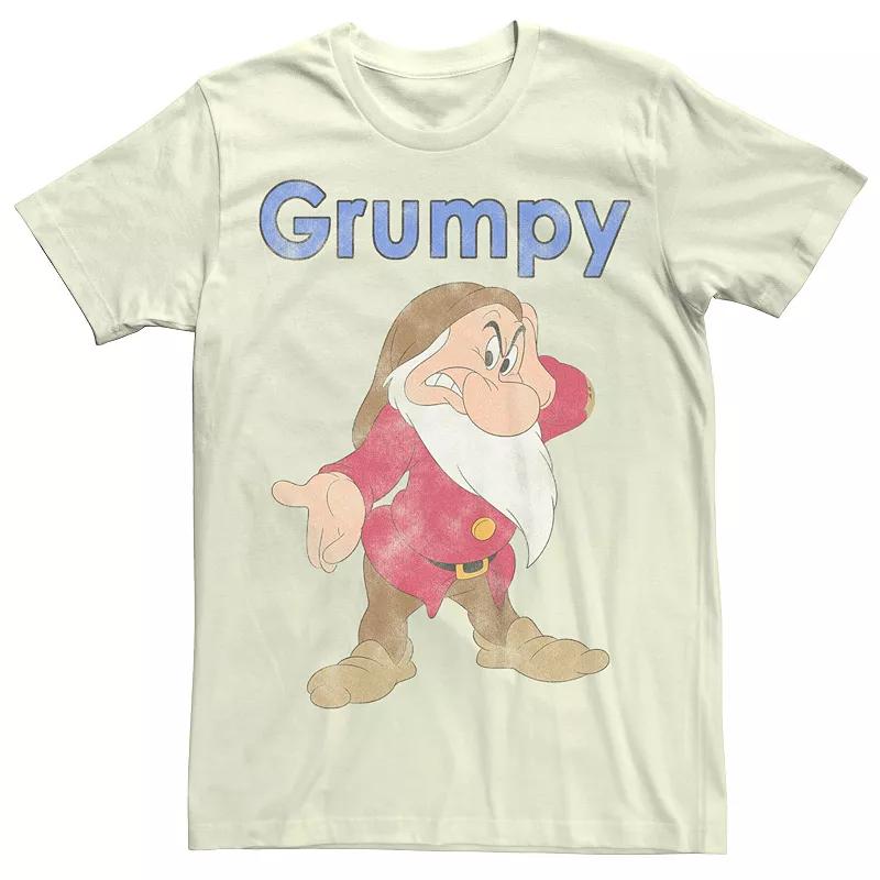 Disney's Snow White and the Seven Dwarfs Men's Grumpy Distressed Graphic Tee,  Product Image