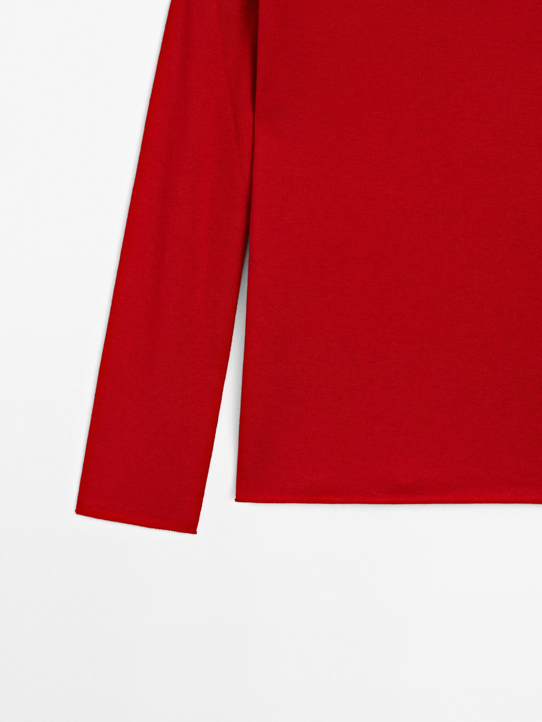 Wool blend boat neck sweater Product Image