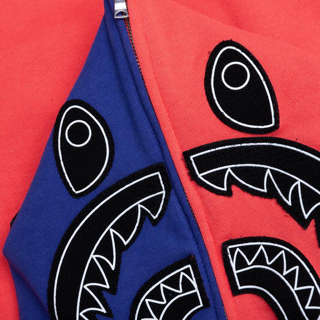 Shark Full Zip Hoodie Japan - Red Male Product Image