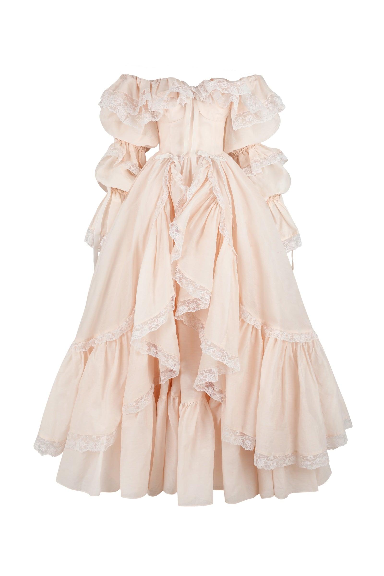 The Blush Silk Organdy Waltz Gown Product Image