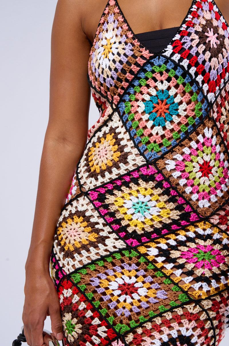 DONT LET ME GO CROCHET MAXI DRESS Product Image