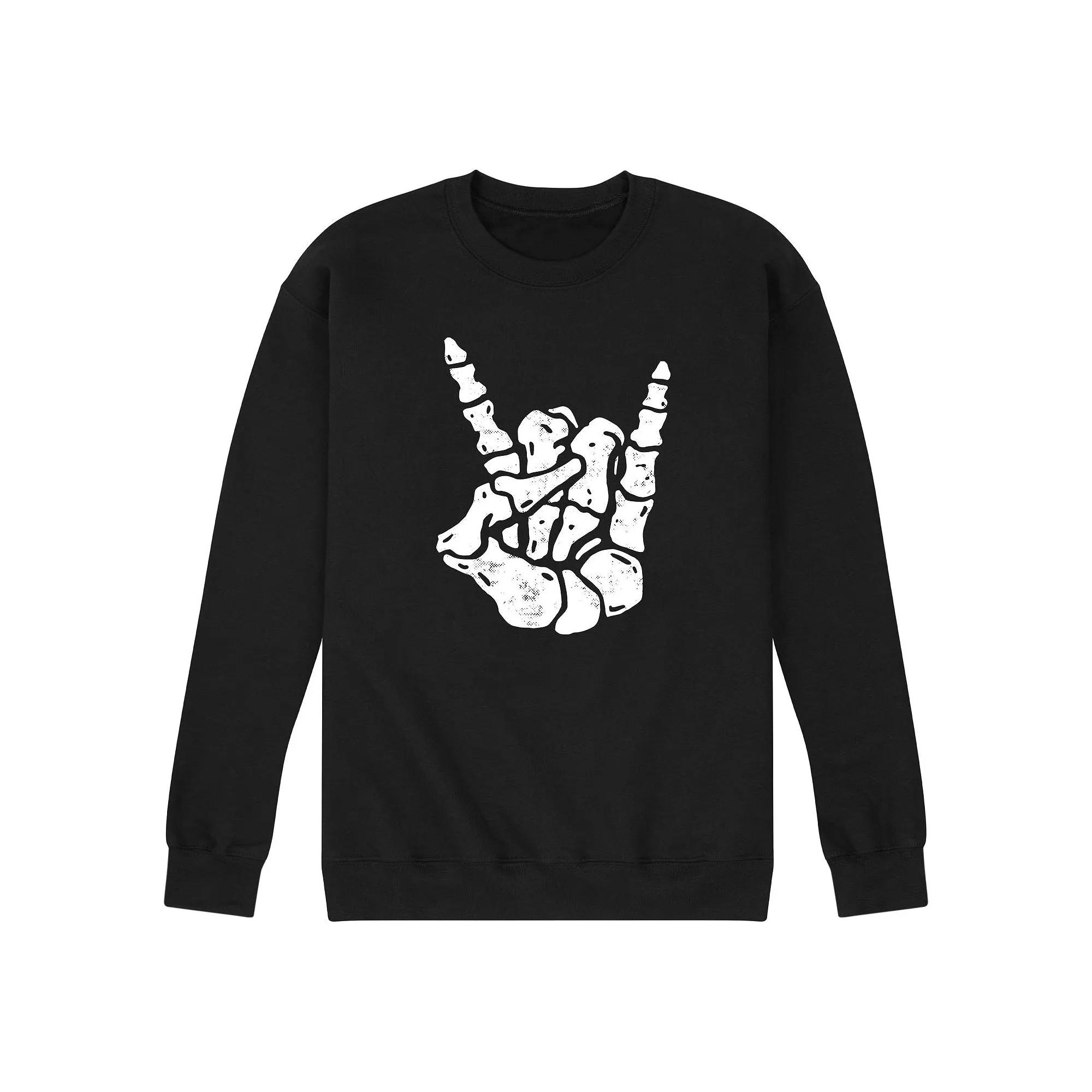 Men's Rocker Skeleton Hand Sweatshirt,  Product Image