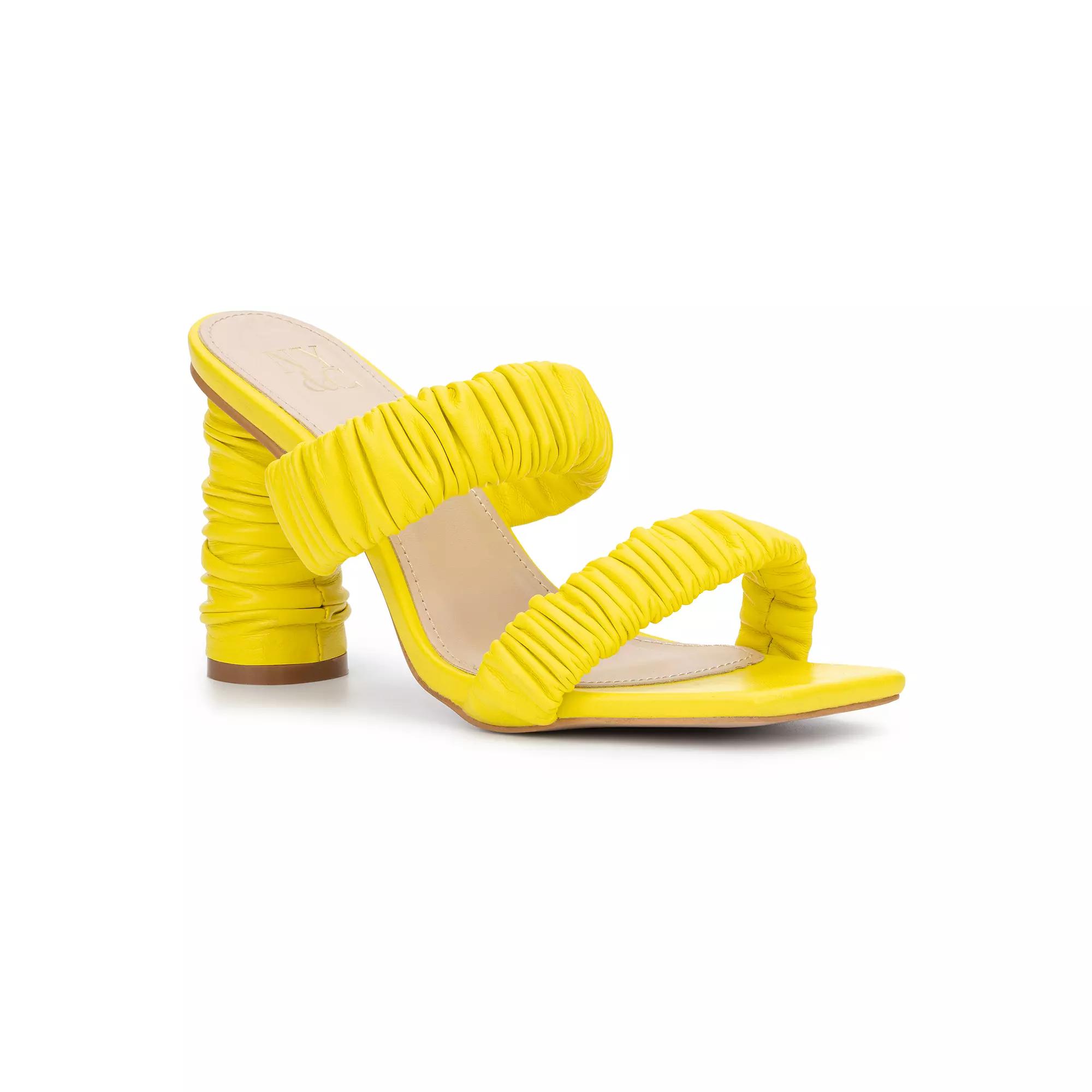 New York & Company Faina Womens Ruched Heel Dress Sandals Product Image