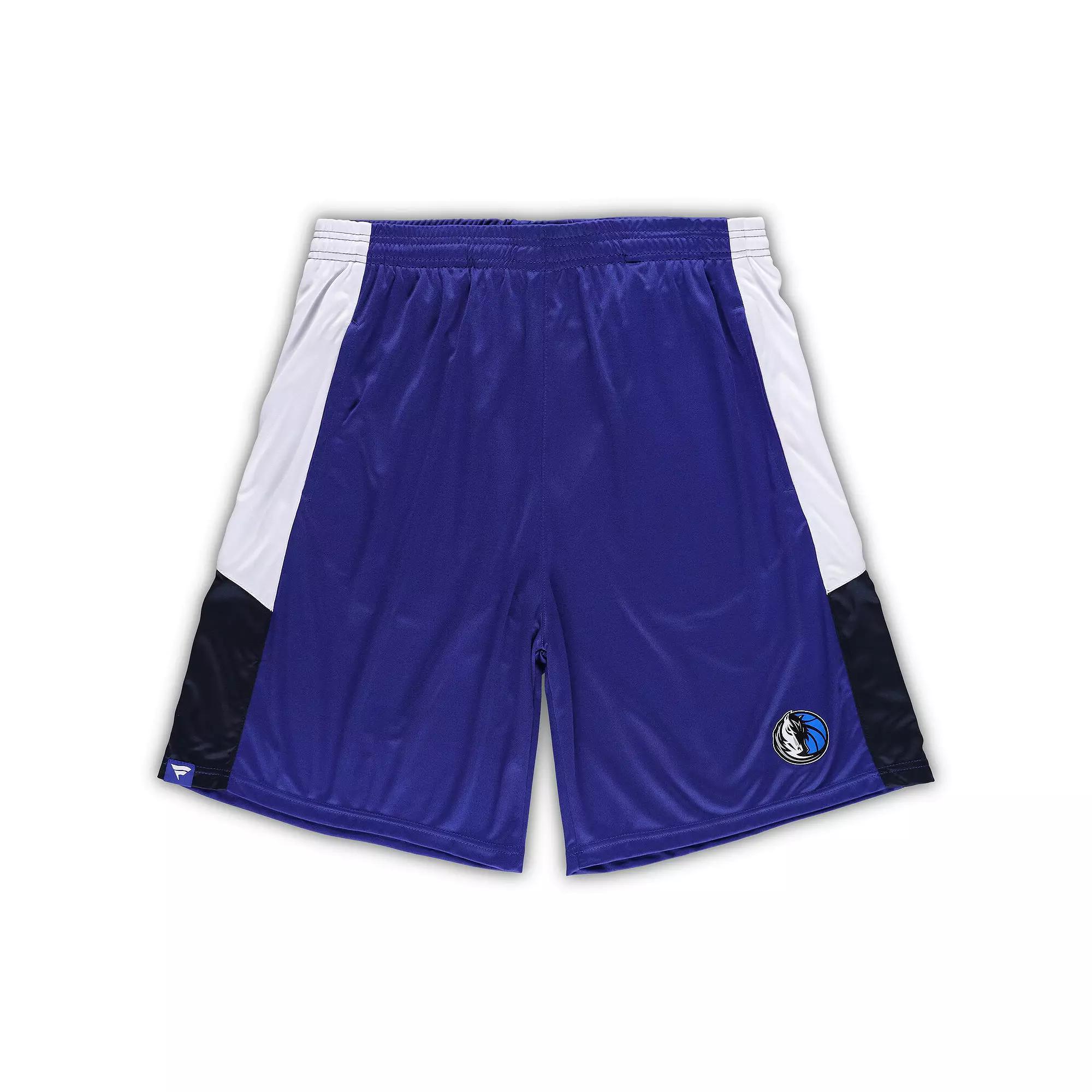 Men's Fanatics Branded Blue Dallas Mavericks Big & Tall Champion Rush Practice Shorts,  Product Image