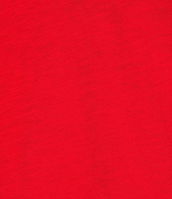 Eileen Fisher Easy Organic Cotton Jersey Knit V-Neck Short Sleeve Tee Shirt Product Image