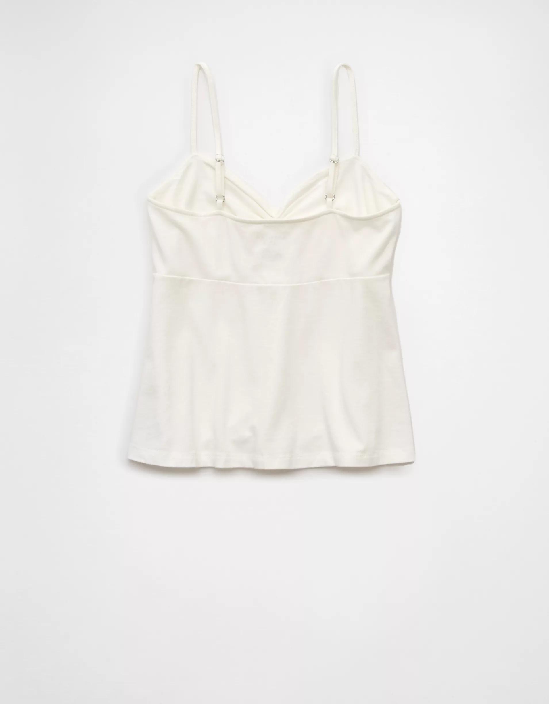 AE Cinched Sweetheart Babydoll Tank Top Product Image