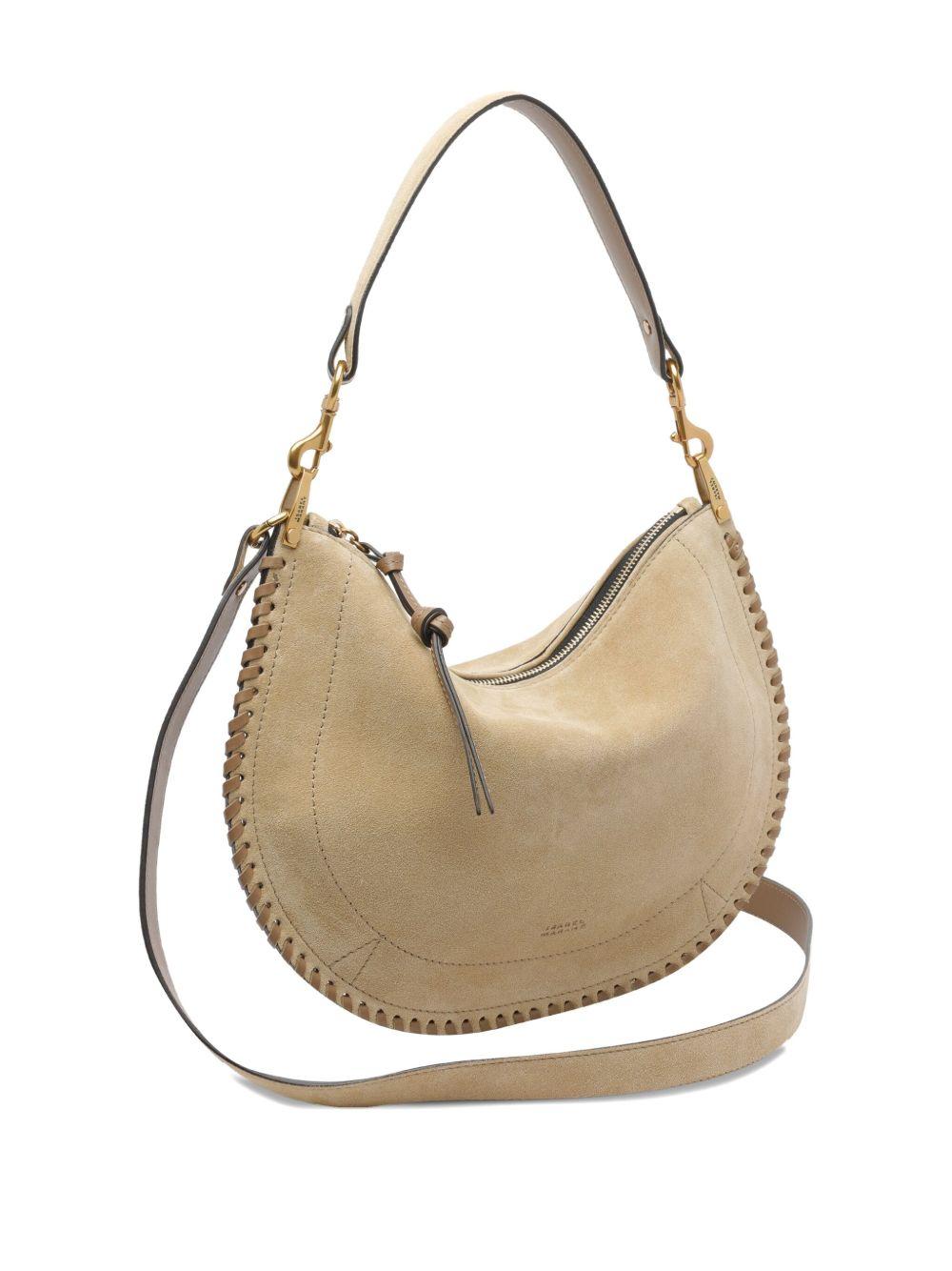 Oskan Soft suede zip-fastening shoulder bag Product Image