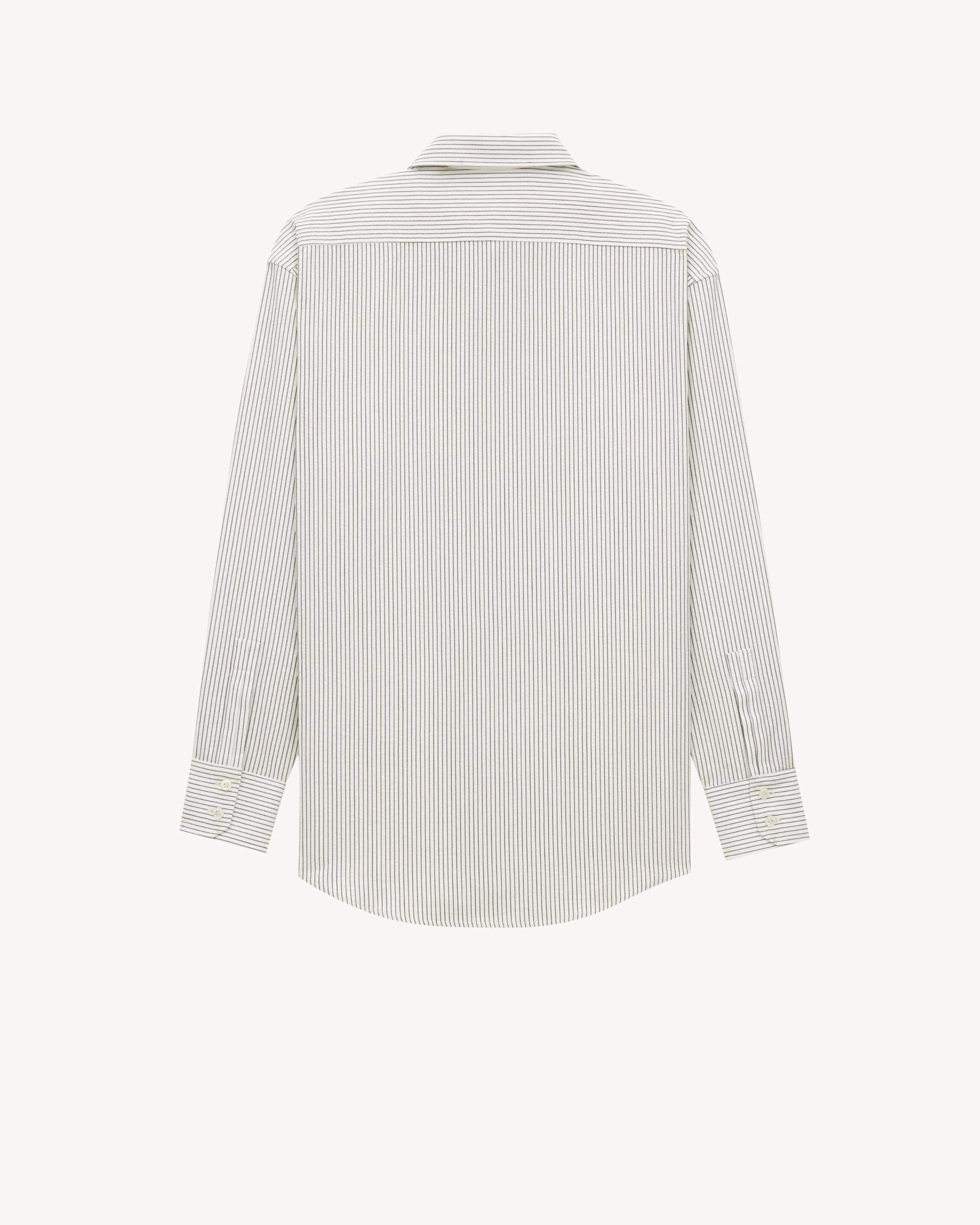 shirt in striped cotton Product Image