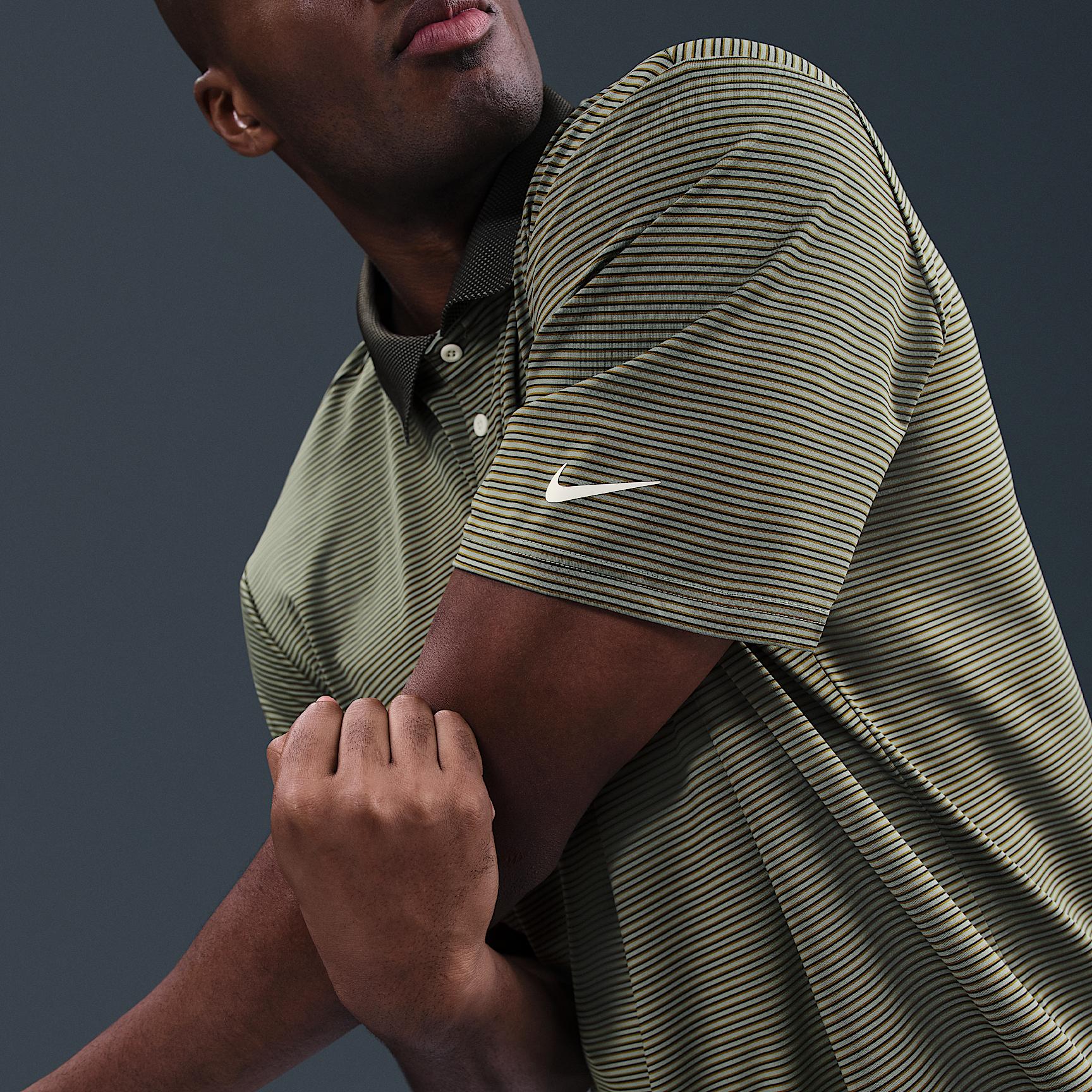 Nike Mens Tour Dri-FIT Striped Golf Polo | FZ7479-237 Product Image
