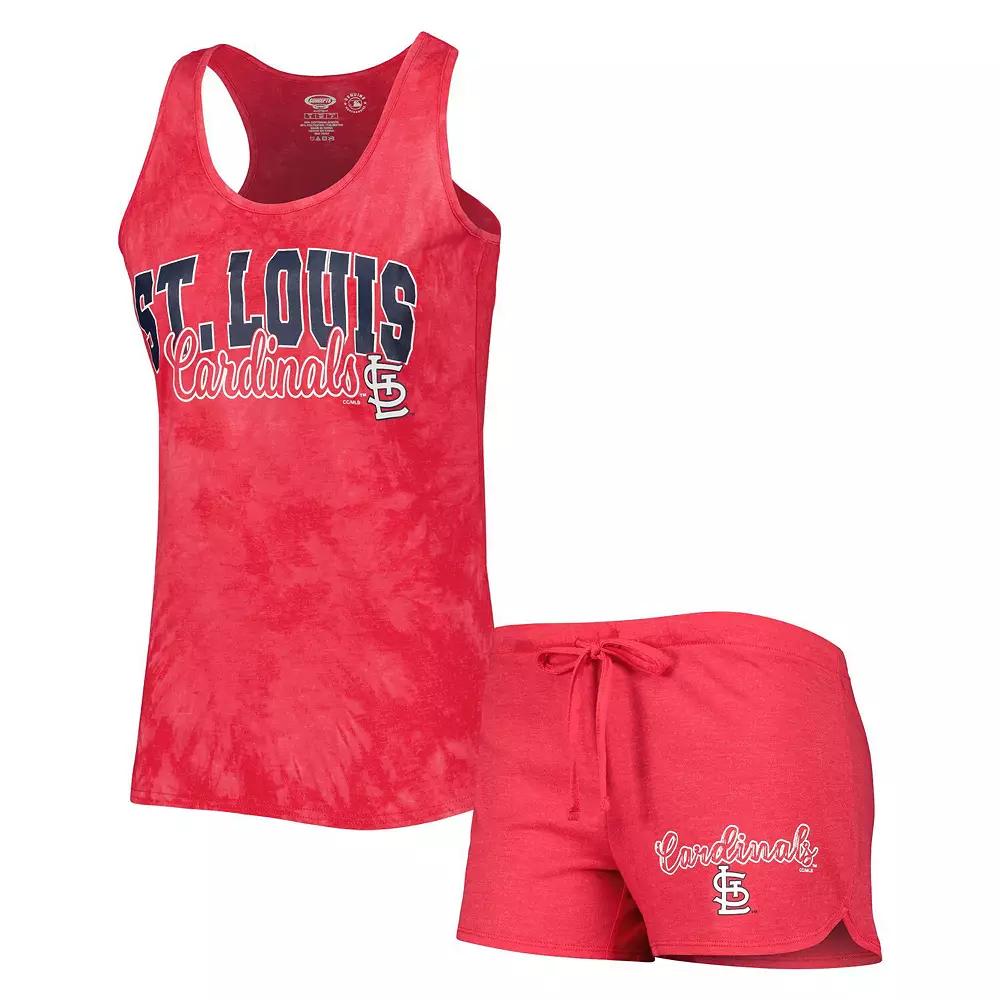 Women's Concepts Sport Red St. Louis Cardinals Billboard Racerback Tank Top & Shorts Sleep Set, Size: Small Product Image