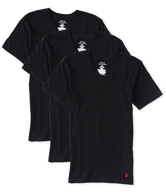 Polo Ralph Lauren Classic Fit V-Neck Undershirt T-Shirts 3-Pack Product Image