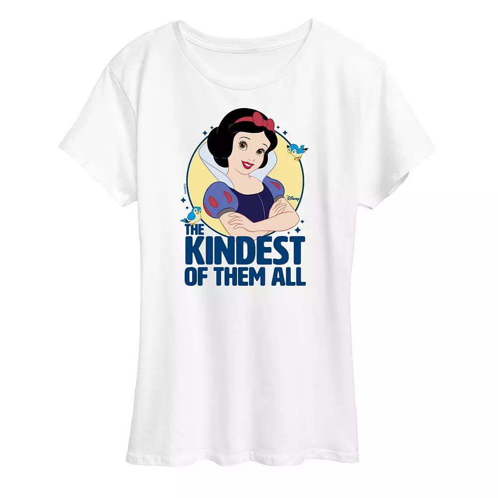 Disney Princess Snow White Women's The Kindest Of Them All Graphic Tee,  Product Image