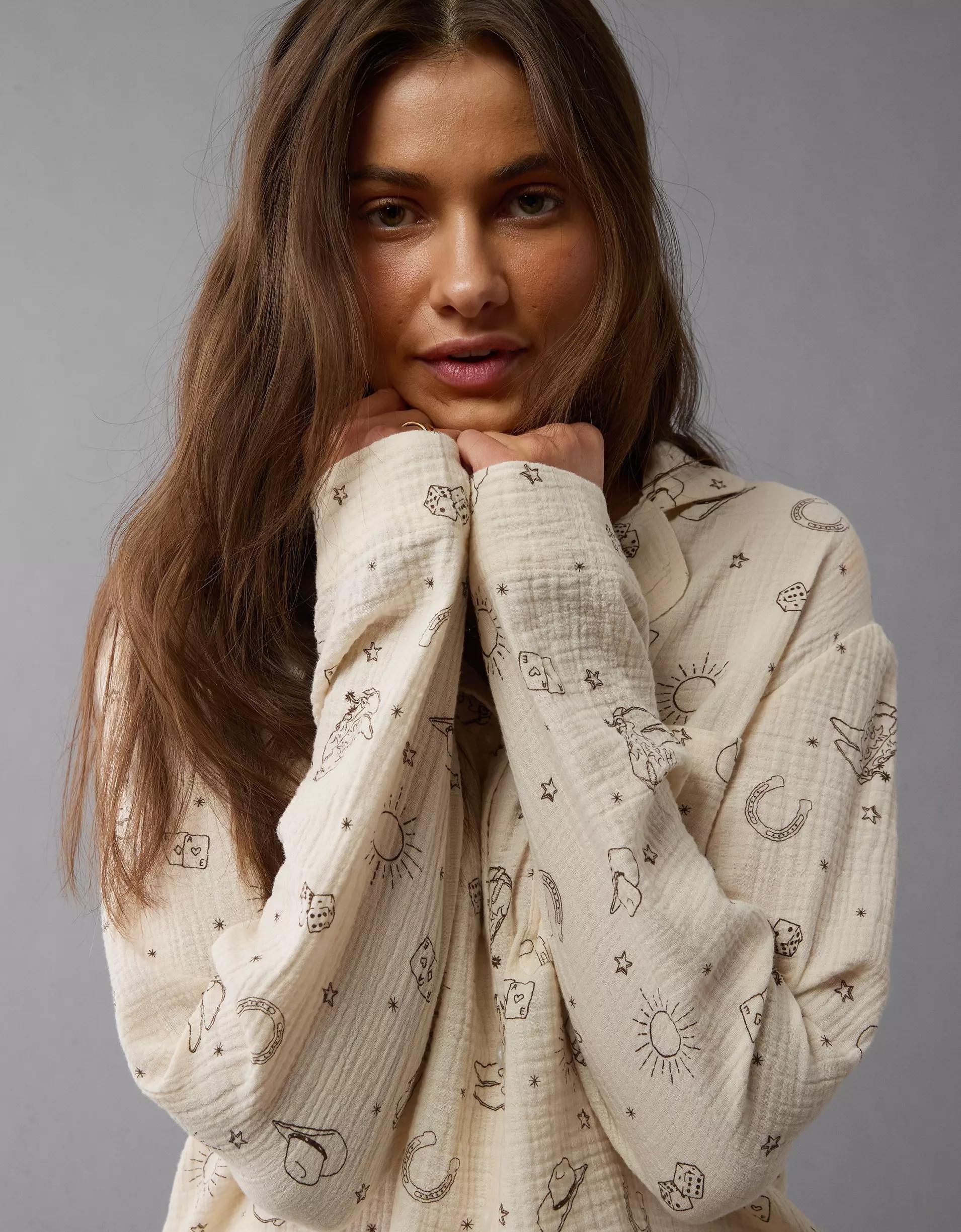 AE Cotton Gauze Pajama Set Product Image