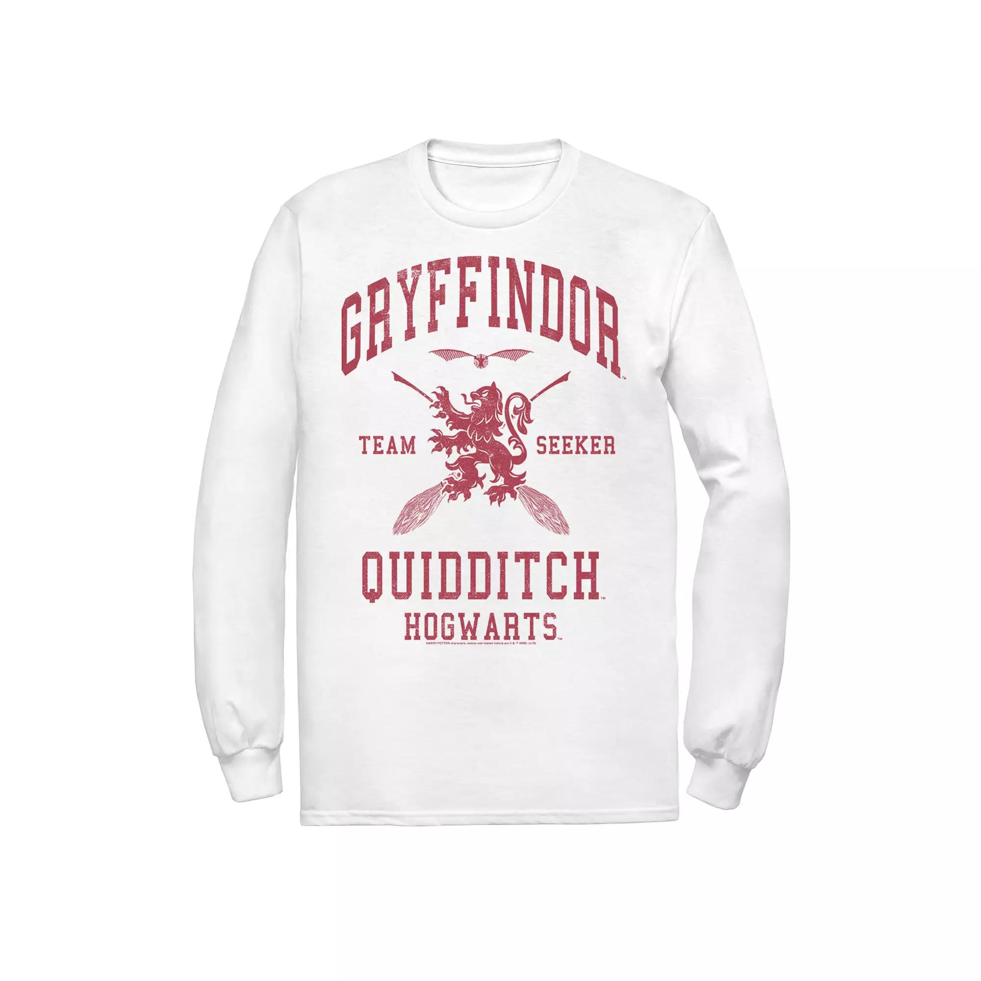 Men's Harry Potter Deathly Hallows Gryffindor Team Seeker Jersey Tee, Size: Medium, White Product Image