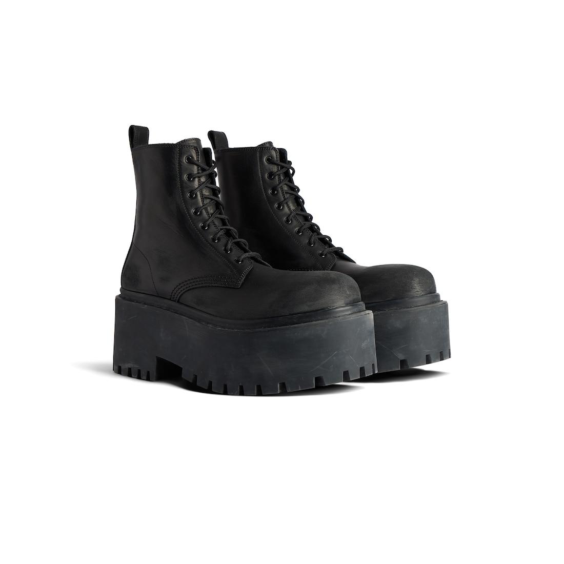 Women's Strike Platform Bootie in Black Product Image