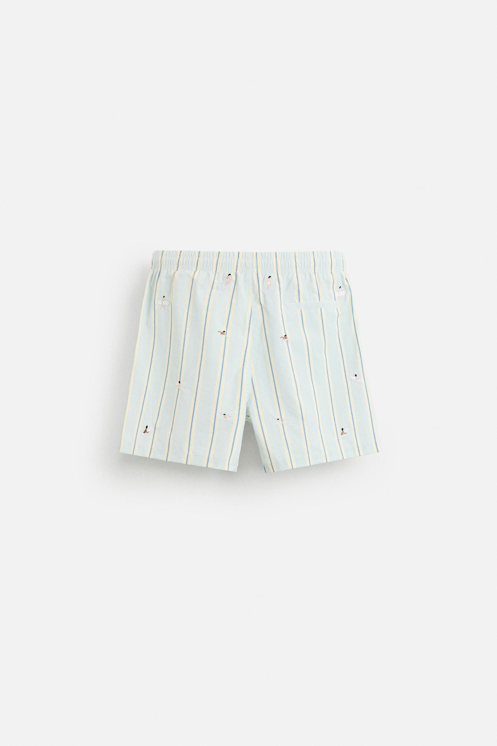 EMBROIDERED MID-LENGTH SWIMSUIT Product Image