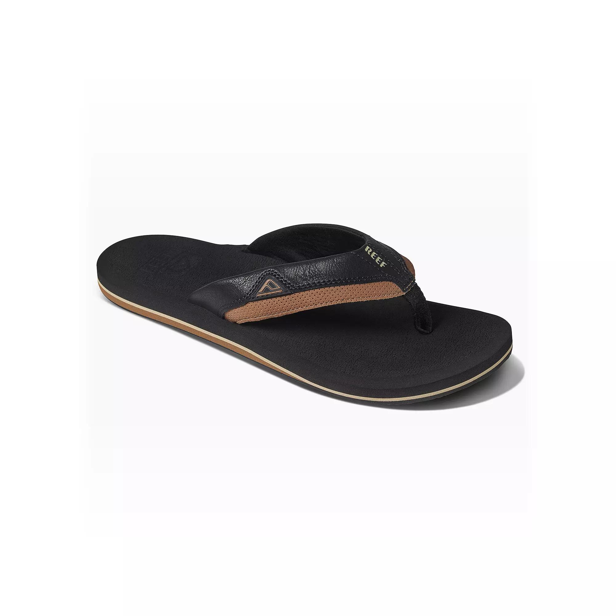 REEF Cushion Dawn Men's Flip Flop Sandals, Size: 7, Black Product Image