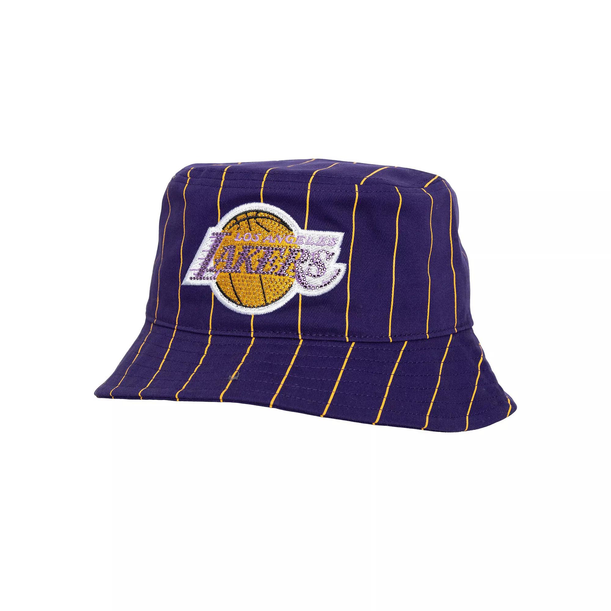Women's Mitchell & Ness x DANNIJO  Purple Los Angeles Lakers  Bucket Hat, Size: Small/Medium Product Image