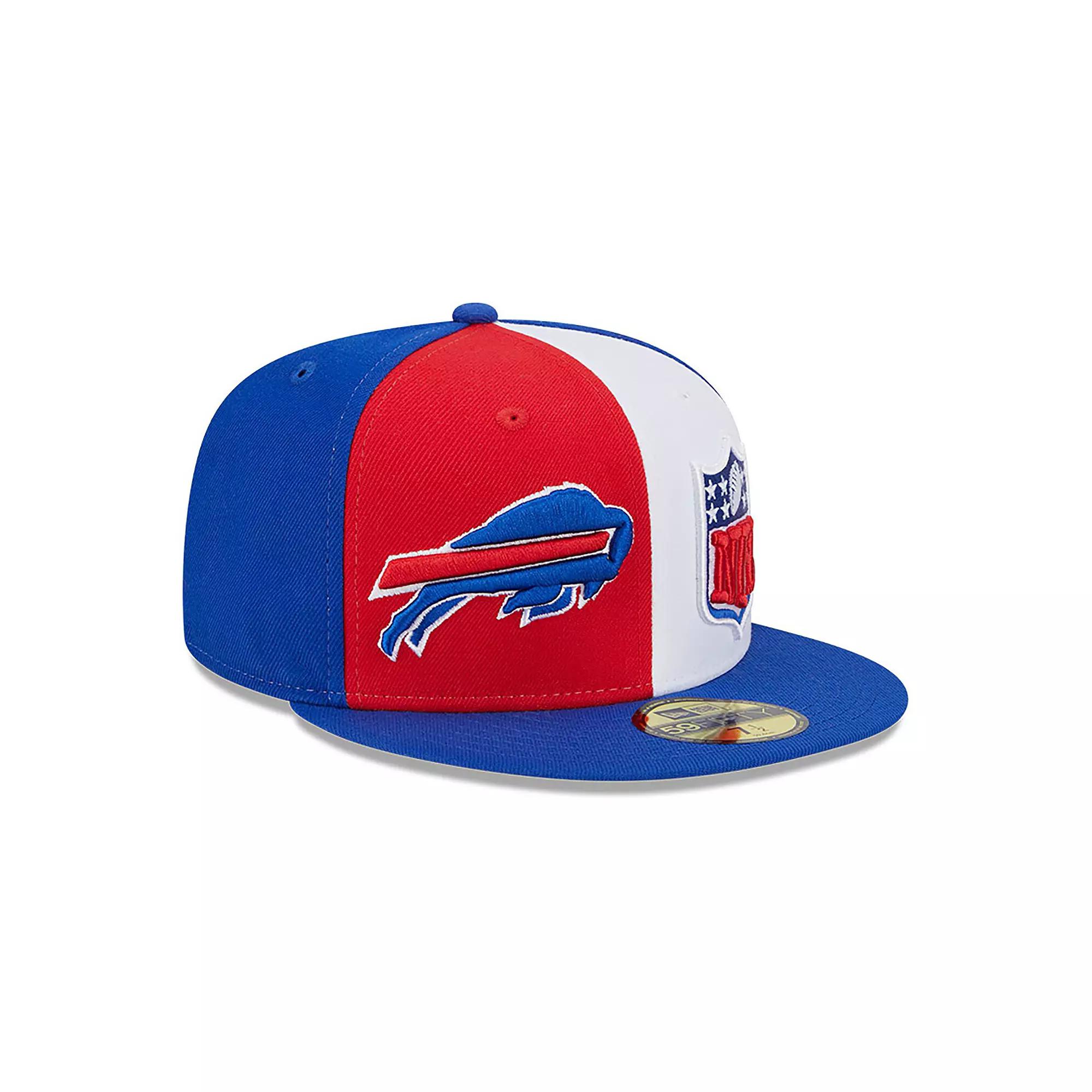 Men's New Era Red/Royal Buffalo Bills 2023 Sideline 59FIFTY Fitted Hat,  Product Image