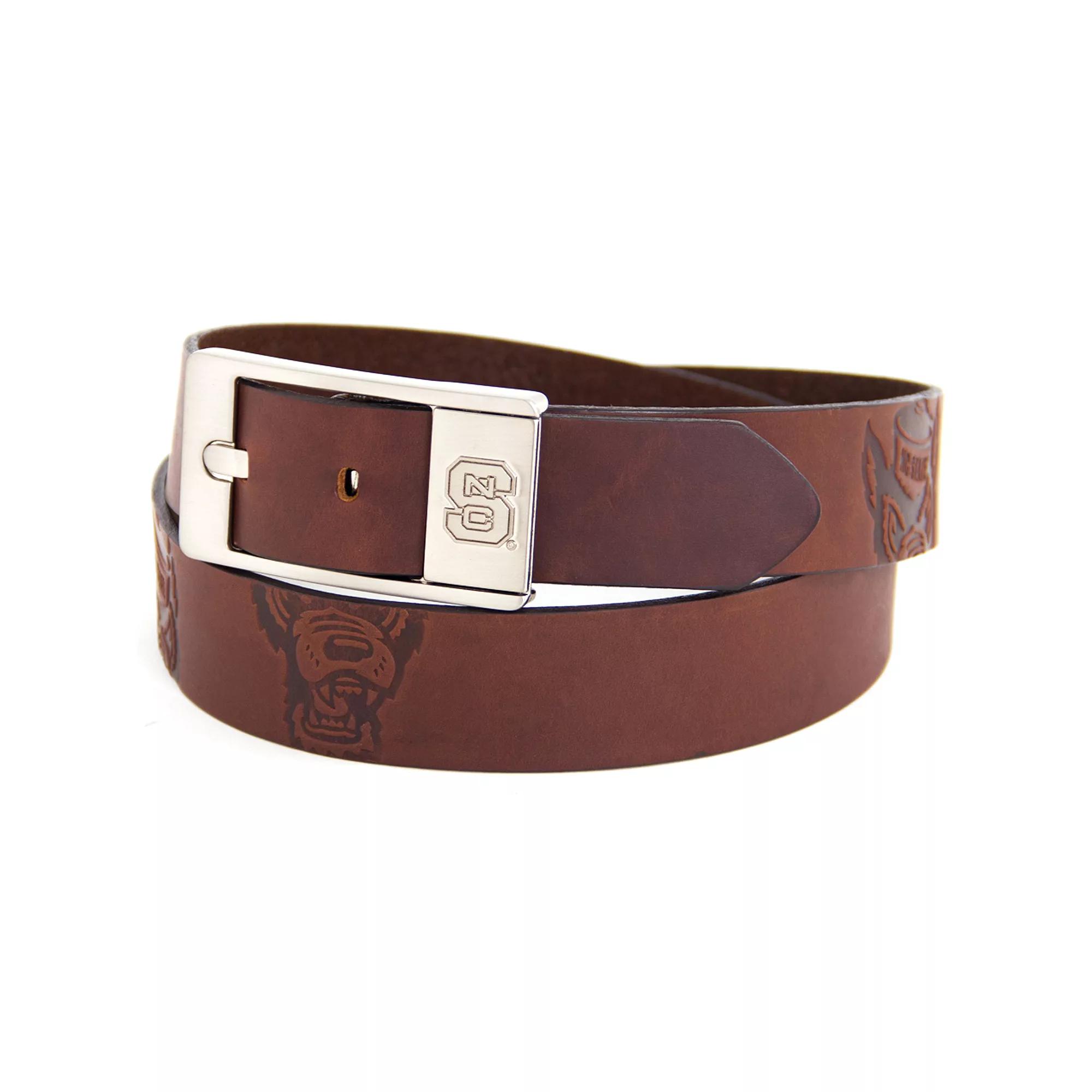 Men's North Carolina State Wolfpack Brandish Leather Belt,  Product Image
