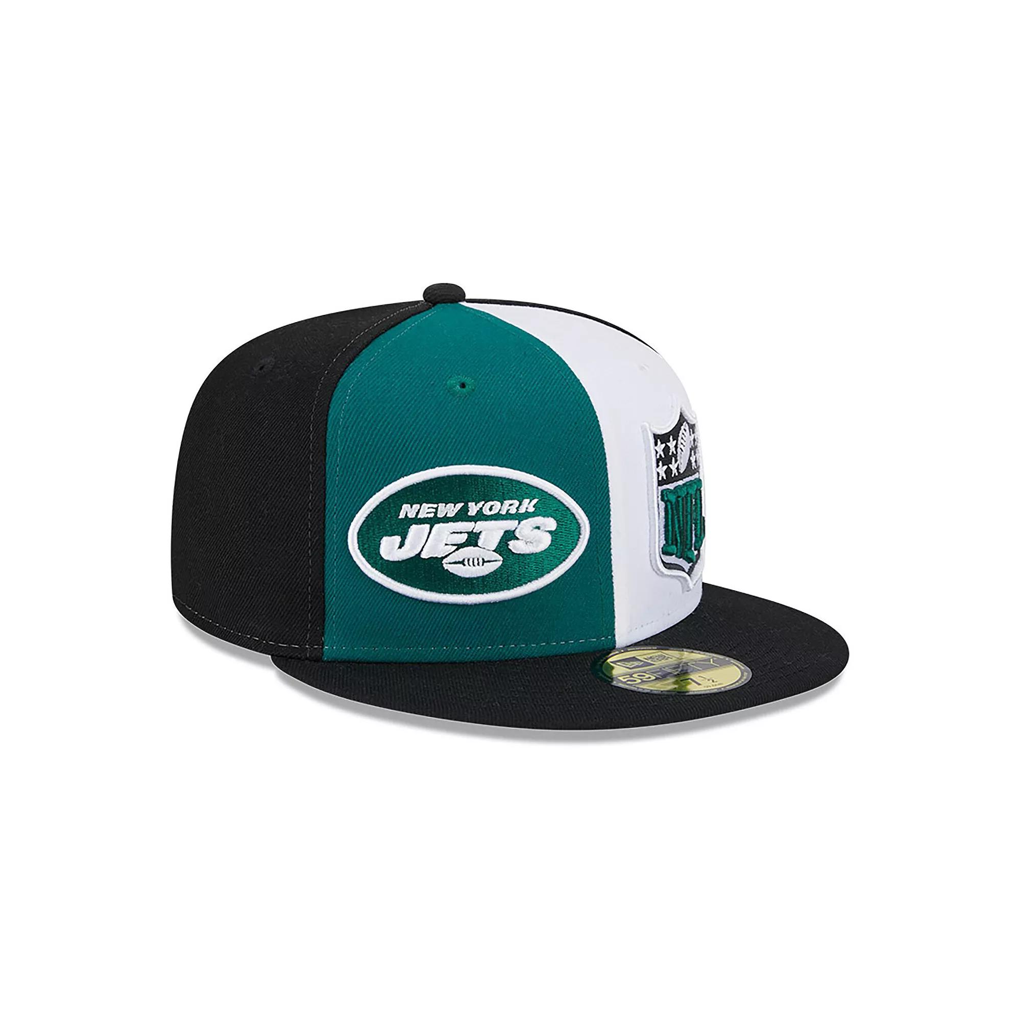 Men's New Era Green/Black New York Jets 2023 Sideline 59FIFTY Fitted Hat,  Product Image