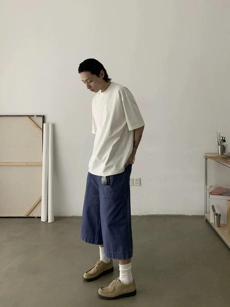 RT No. 19512 FRENCH BLUE LONG SHORTS Product Image