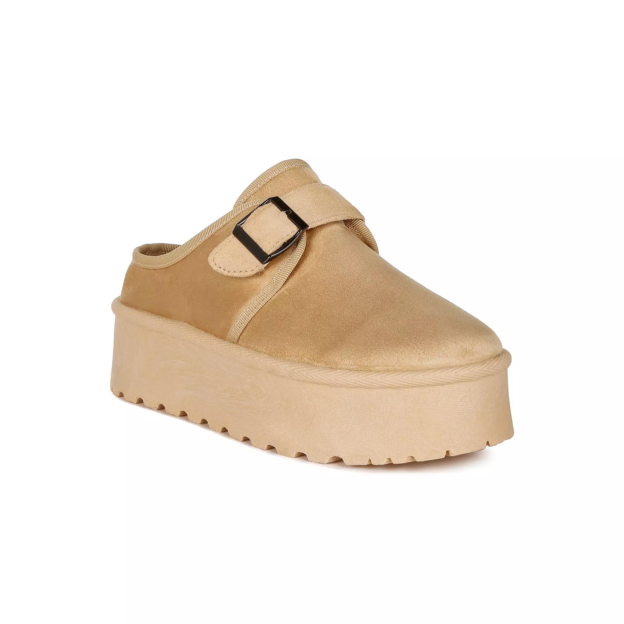 London Rag Ryeson Women's Platform Mules, Size: 8, Beige Product Image