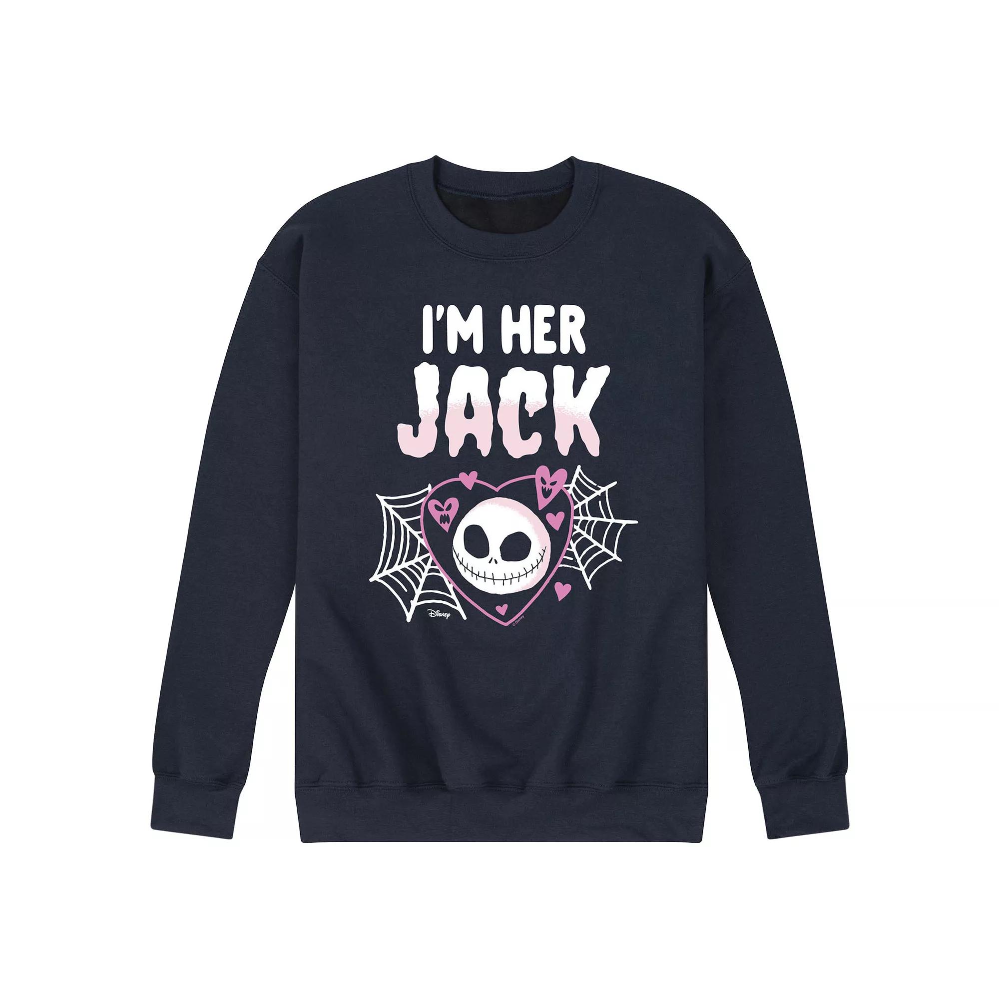 Disney's Nightmare Before Christmas Men's I'm Her Jack Fleece Sweatshirt,  Product Image