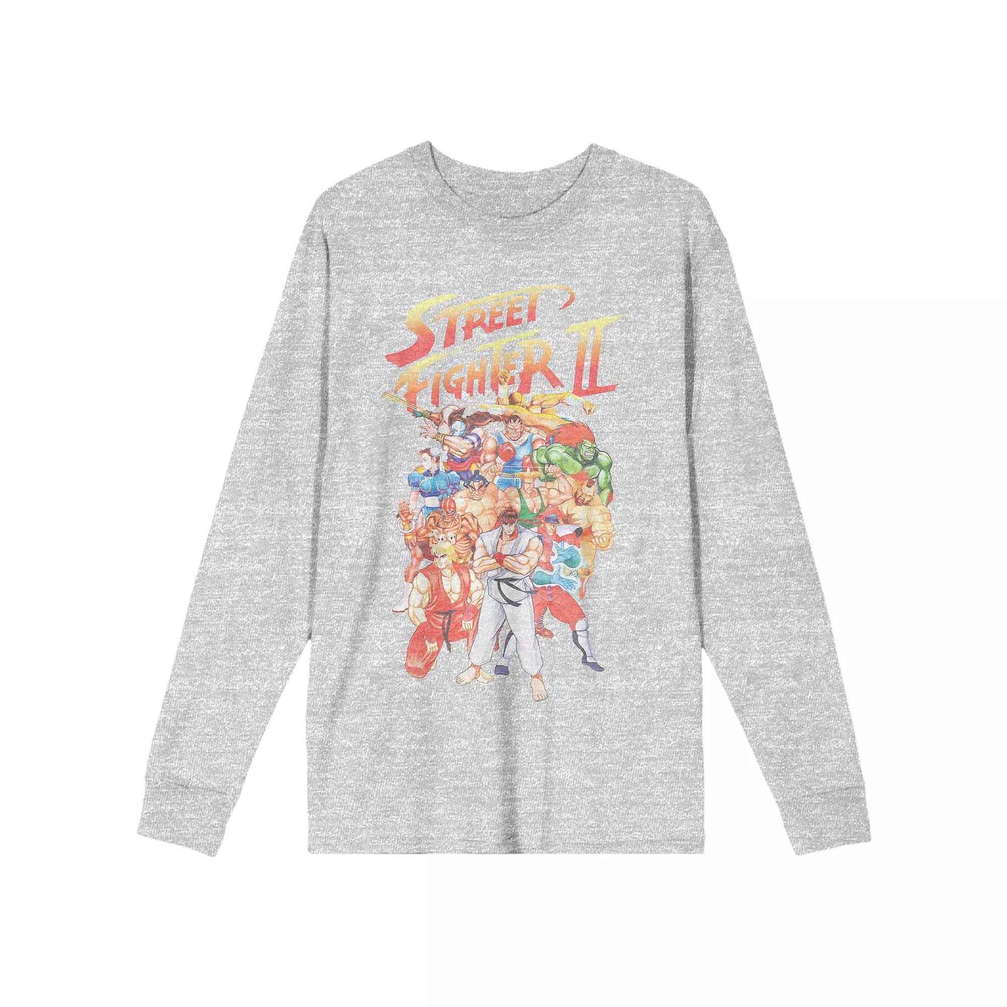 Men's Street Fighter 2 Tee, Size: Small, Grey Product Image