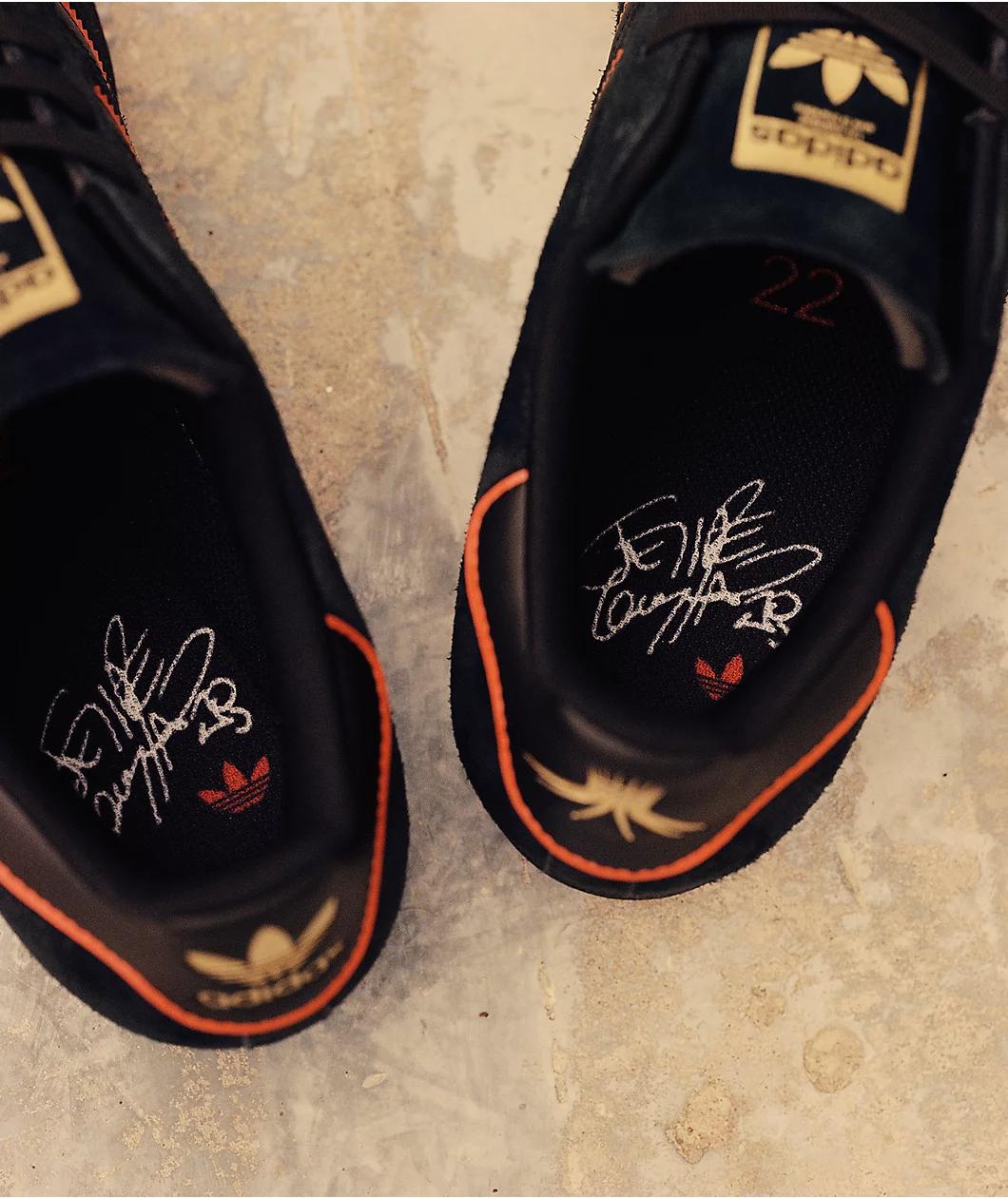 adidas Superstar ADV Felipe Core Black & Better Scarlet Skate Shoes Product Image