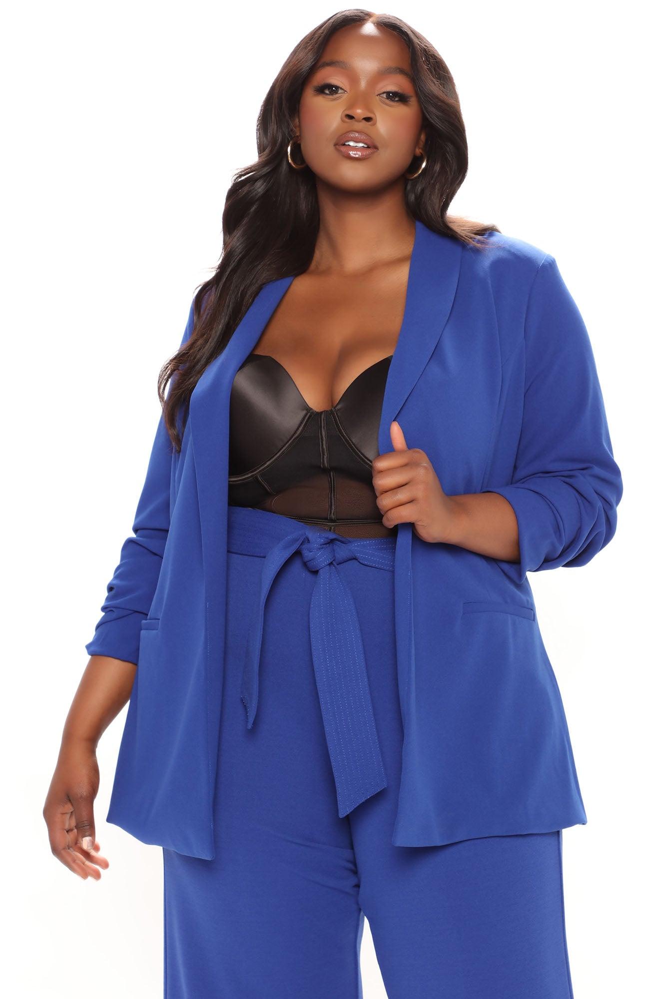 The Celine Blazer - Royal Product Image