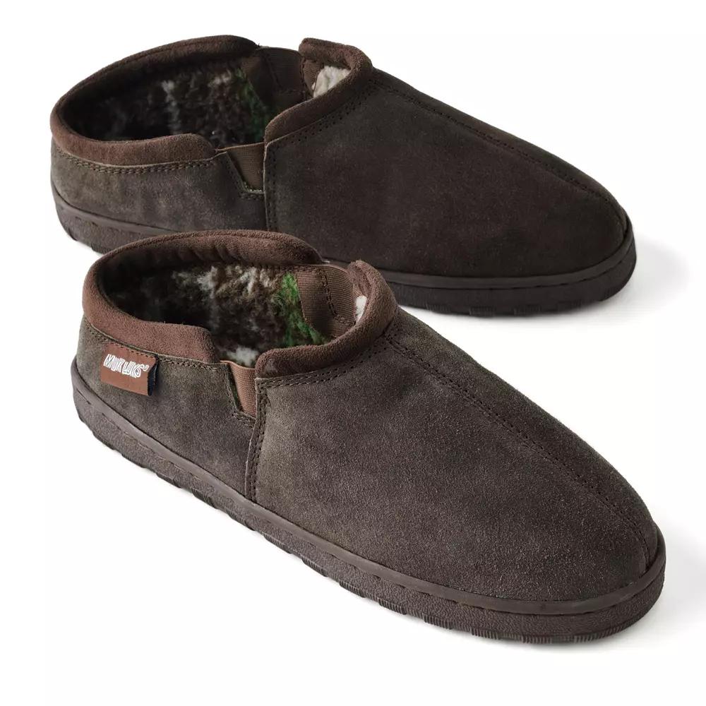 MUK LUKS Matt Men's Printed Berber Suede Clog Slippers,  Product Image