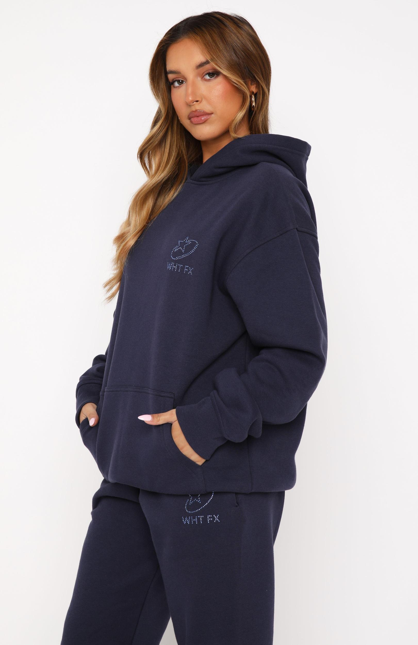 Always Shining Oversized Hoodie Navy Product Image