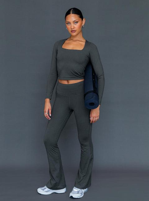 Integrity Activewear Yoga Pants Grey Product Image