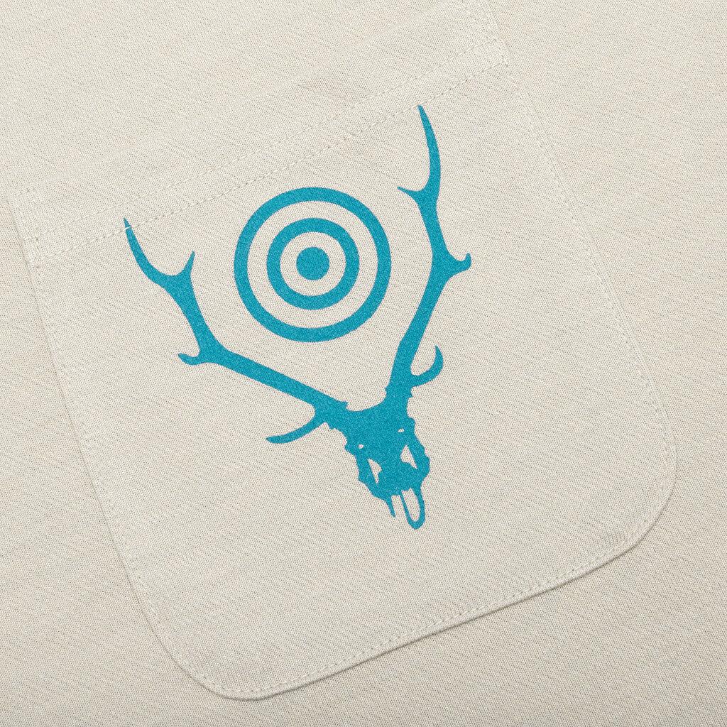 Round Pocket S/S Tee - Grey Male Product Image