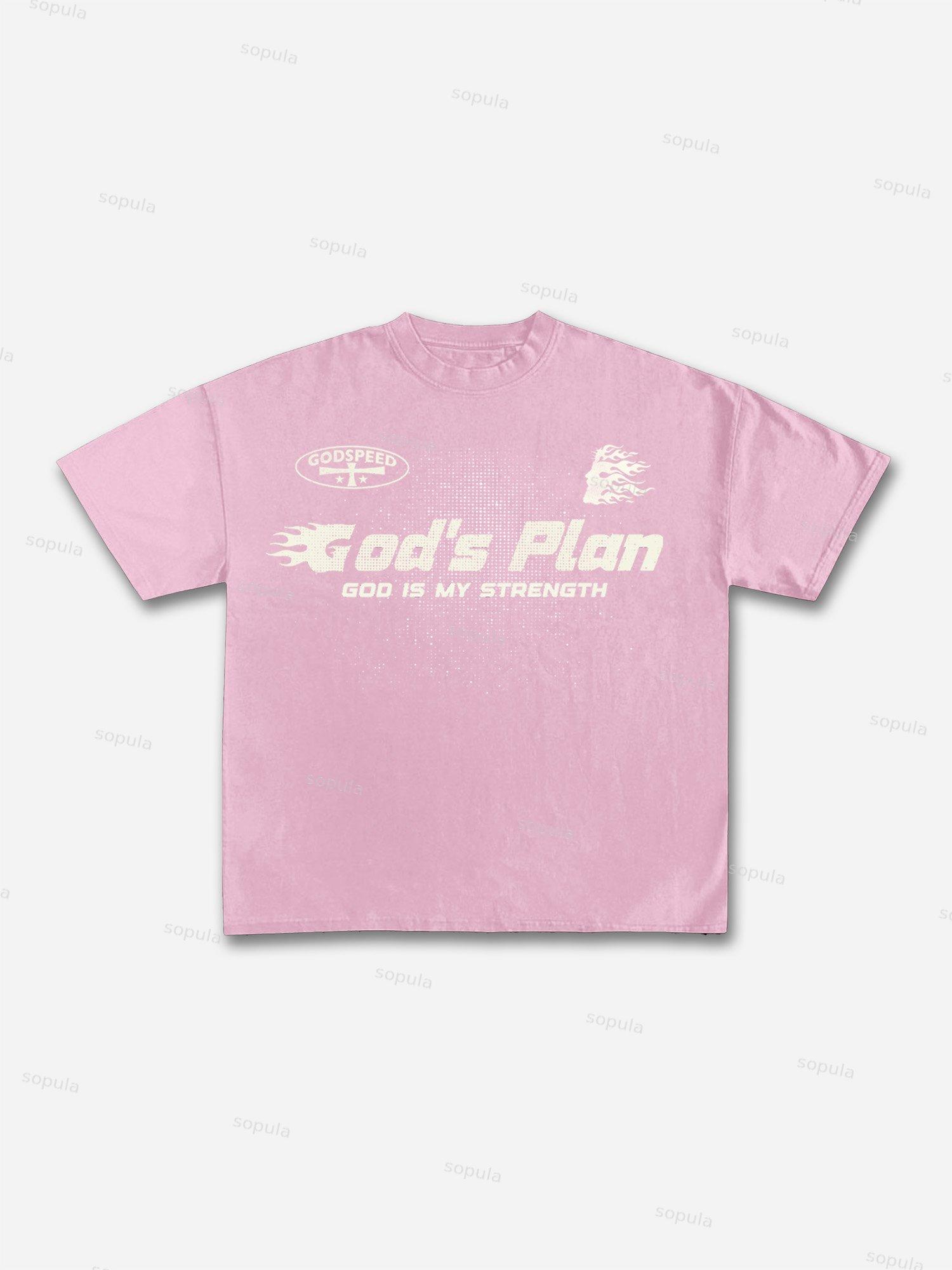 Flame Jesus God Silhouette Network Vintage Graphic Cotton T-shirt Product Image