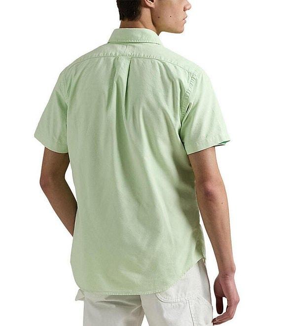 Polo Ralph Lauren Big & Tall Classic Fit Mineral-Dyed Oxford Short Sleeve Woven Shirt Product Image