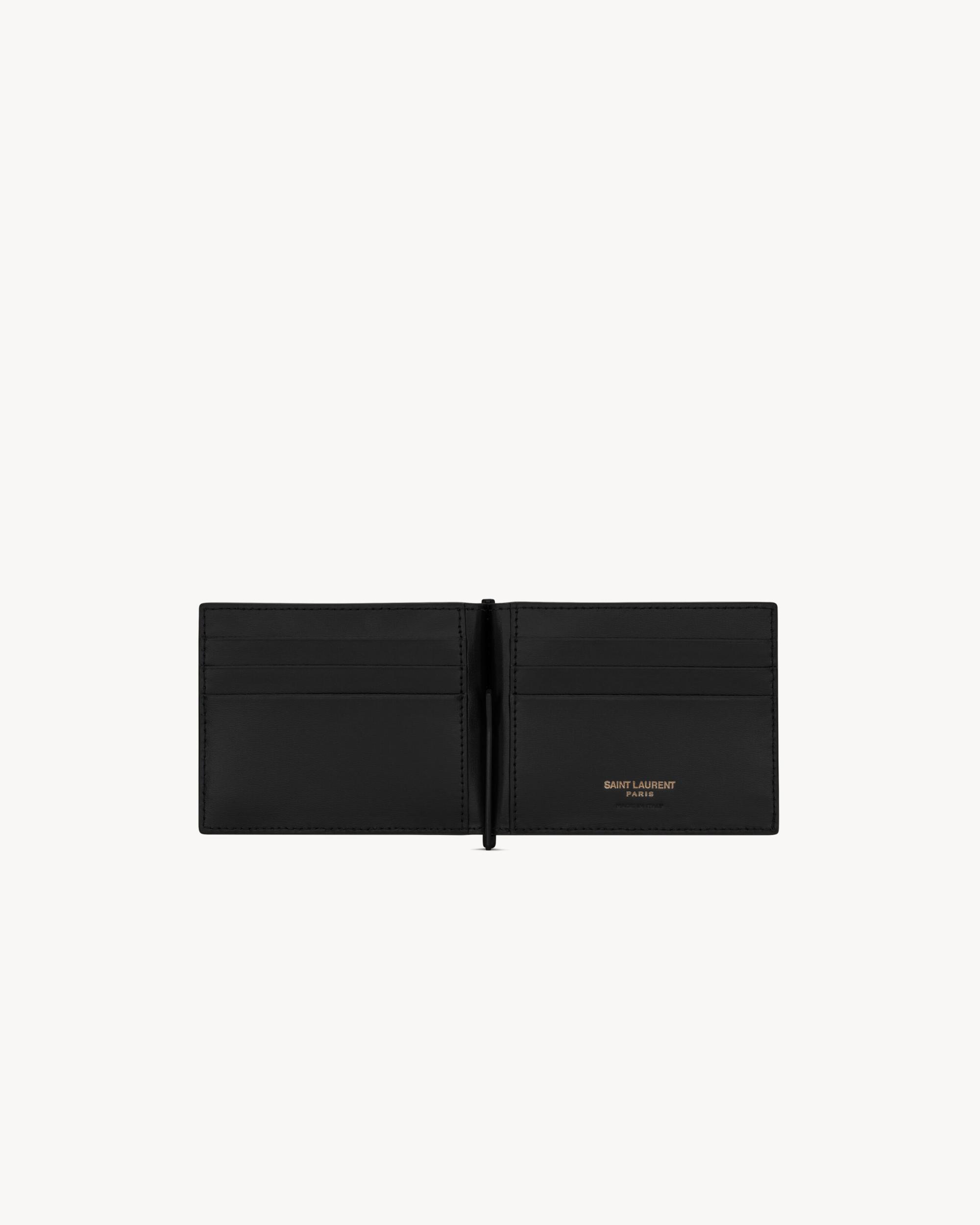 TINY CASSANDRE Bill clip wallet in matte leather Product Image