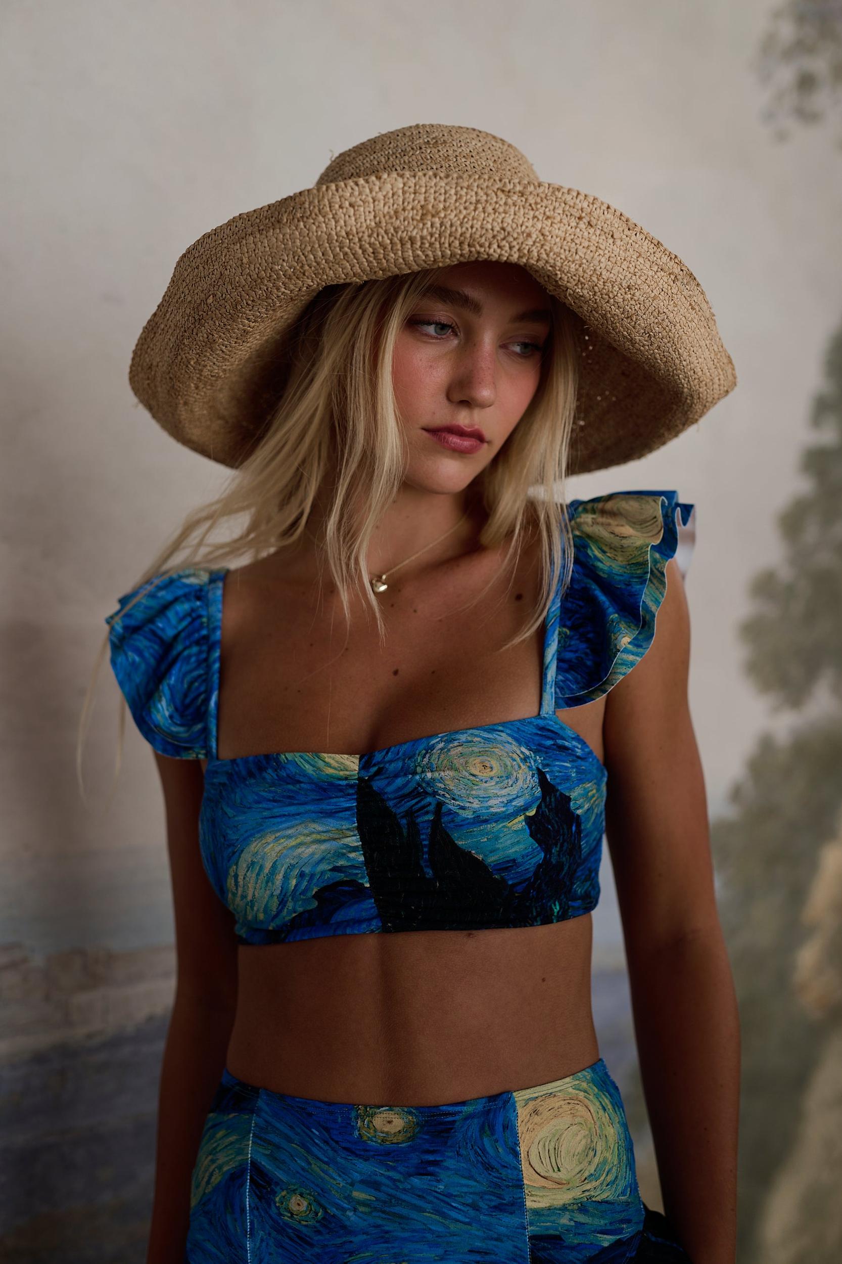 The Starry Night Ruffle Bikini Bottoms Product Image