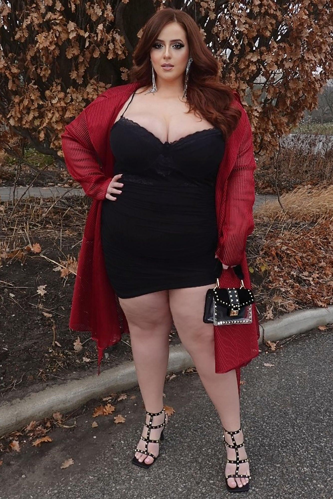 Personal Spotlight Ruched Mini Dress - Black Product Image