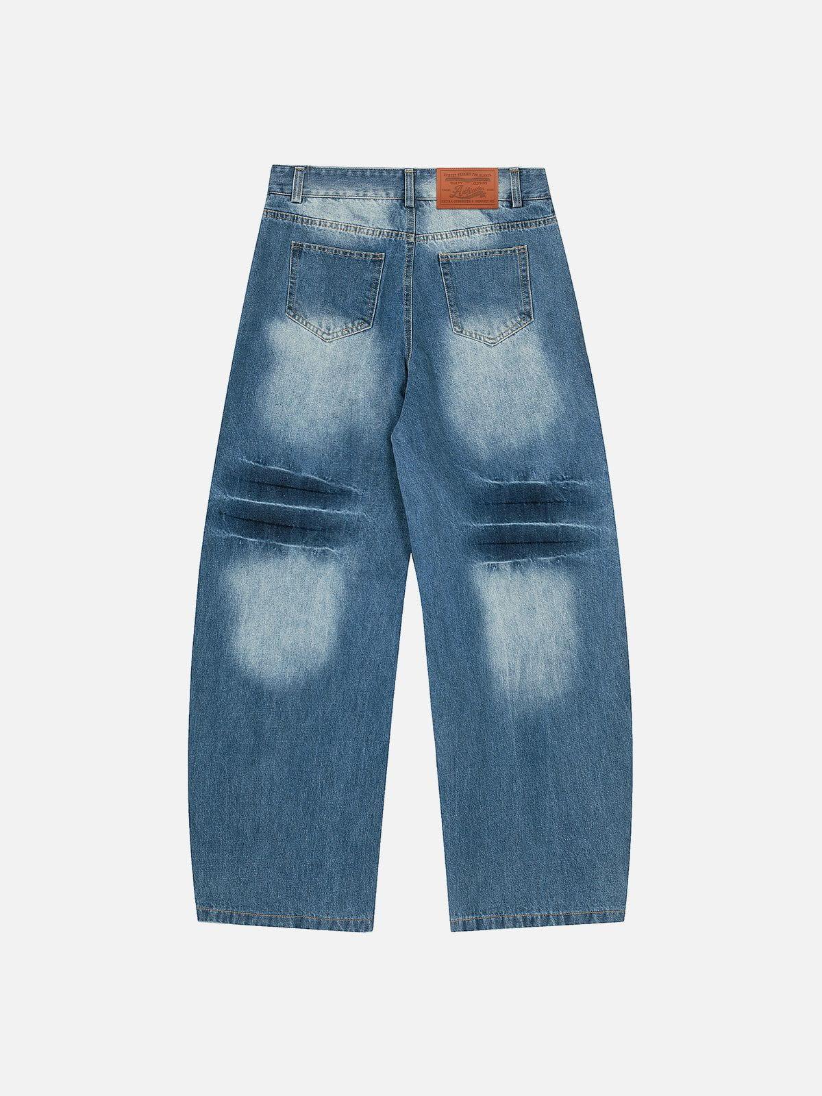 Aelfric Eden Irregular Button Super Baggy Barrel Jeans Product Image