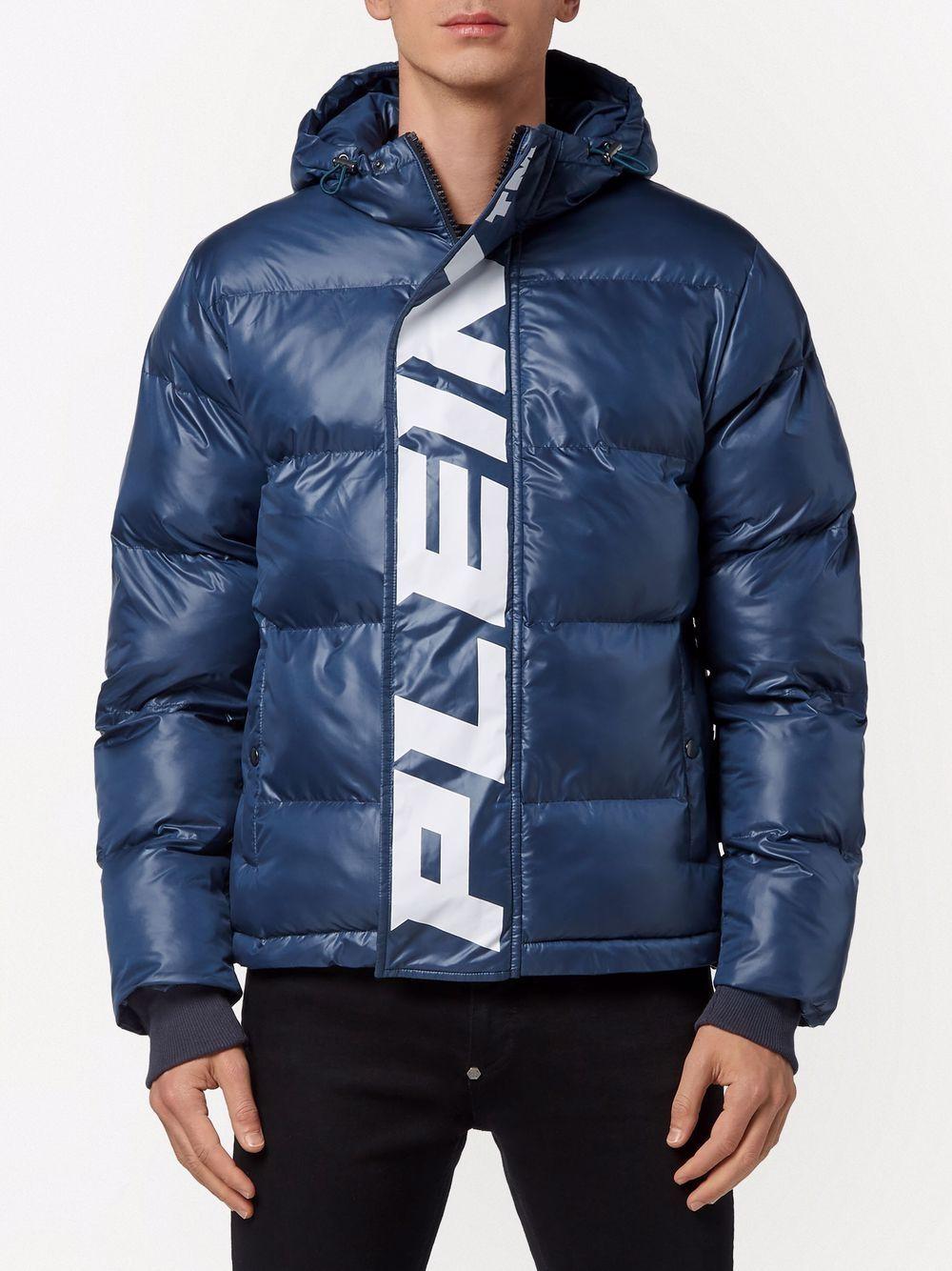 padded long-sleeve logo jacket Product Image