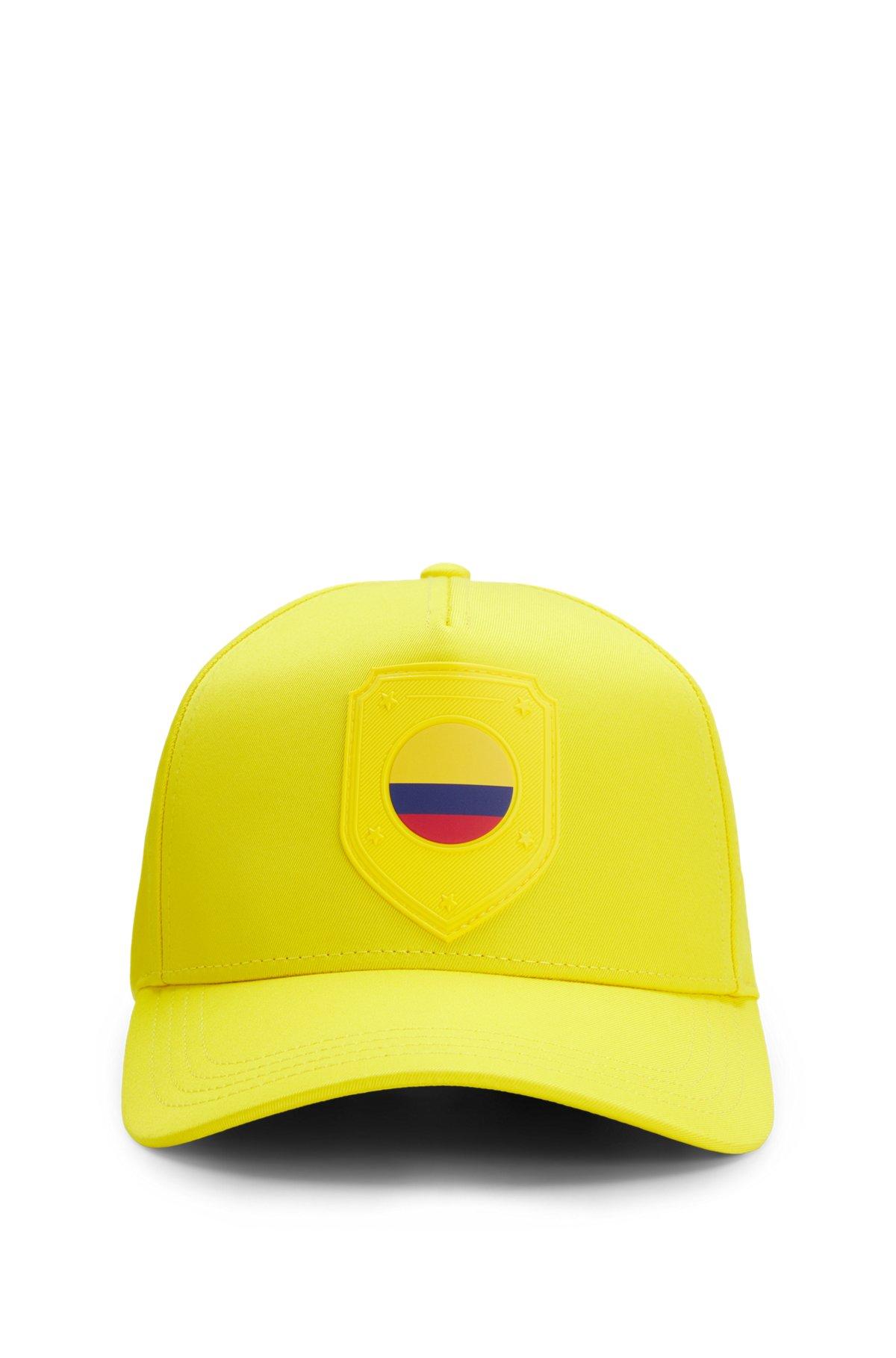 Logo cap in lustrous twill with country-flag badge Product Image