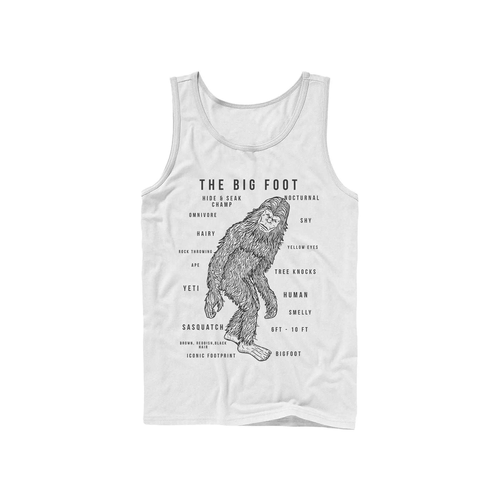 Men's The Big Foot Facts Tank Top,  Product Image