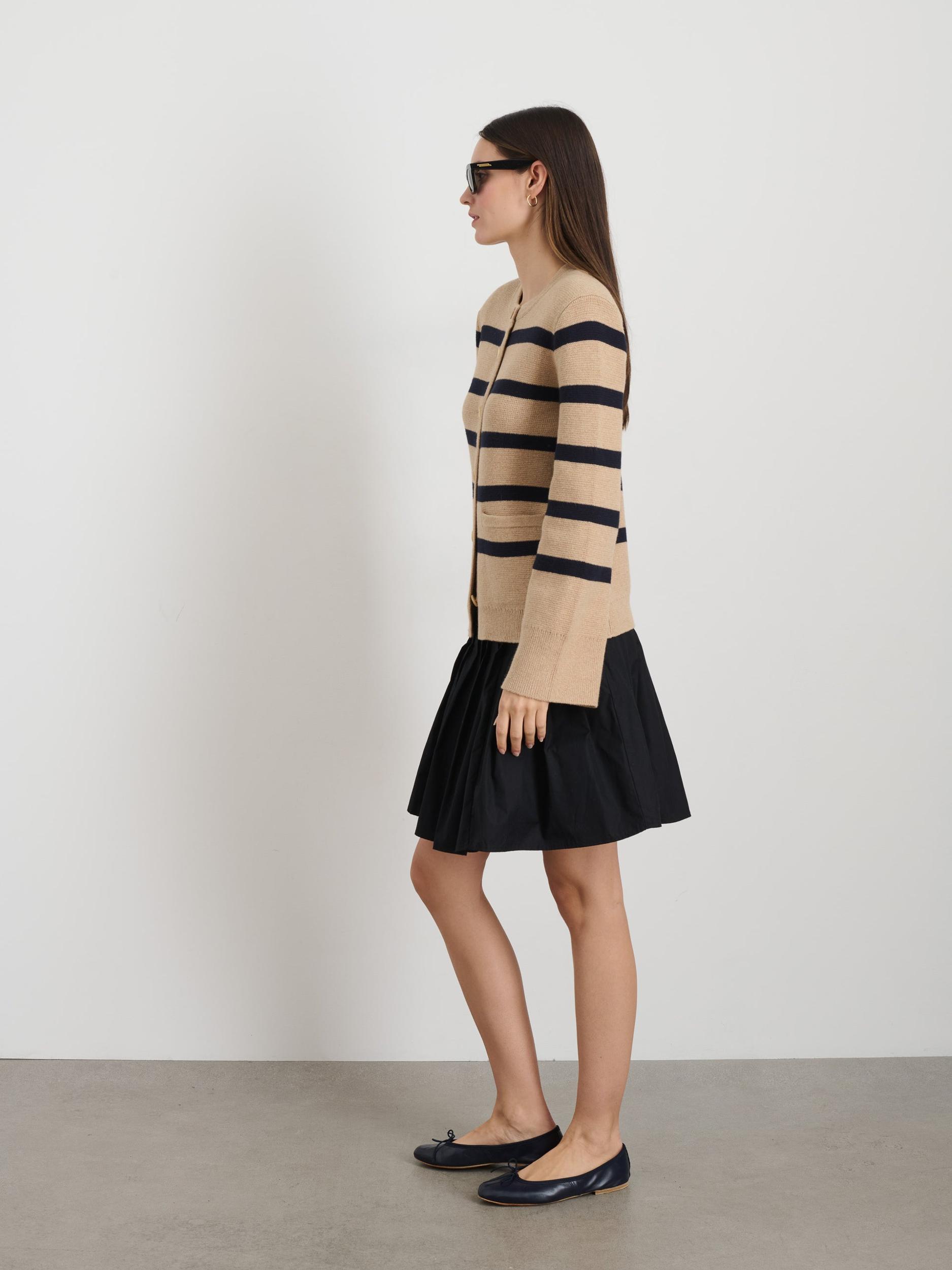 Provence Stripe Sweater Jacket In Cotton Cashmere Product Image